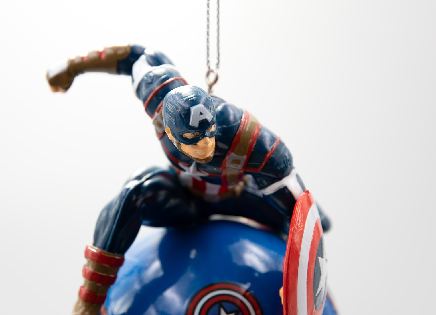 Kurt S. Adler Captain America Marvel Kugel Chistbaumschmuck 