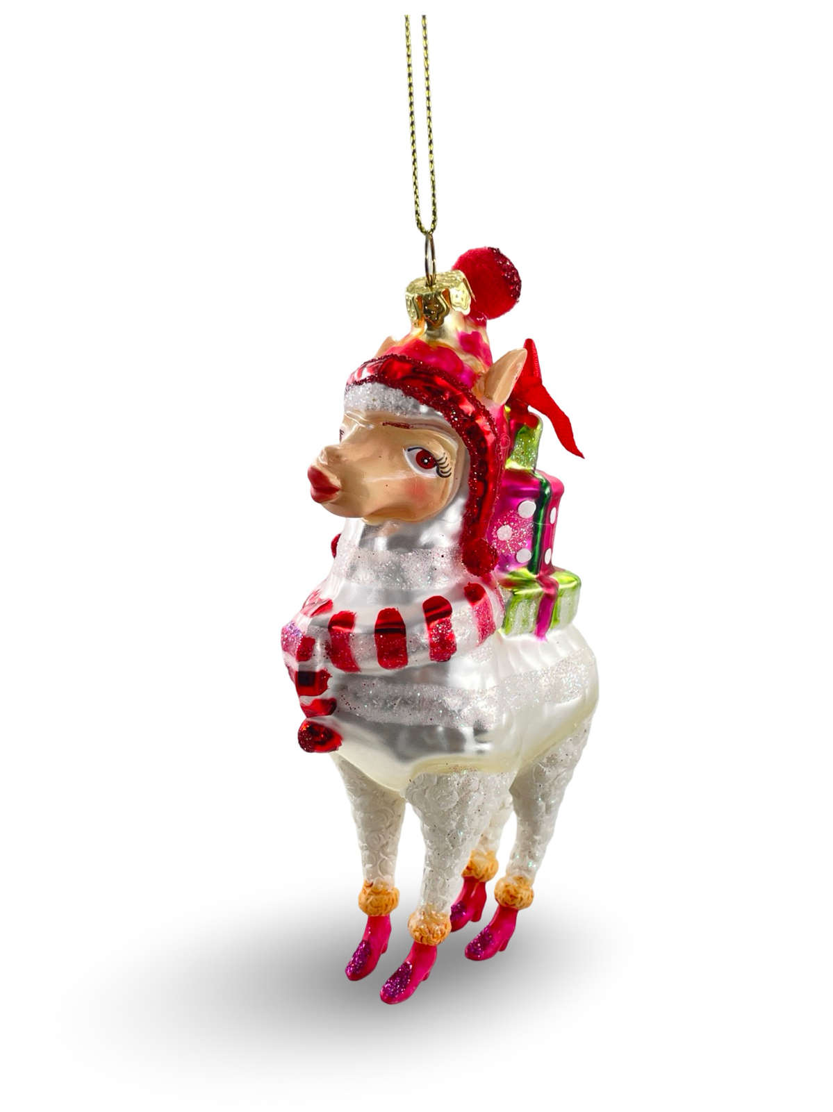 Gift Company Alpaka mit Geschenken Weihnachtsschmuck