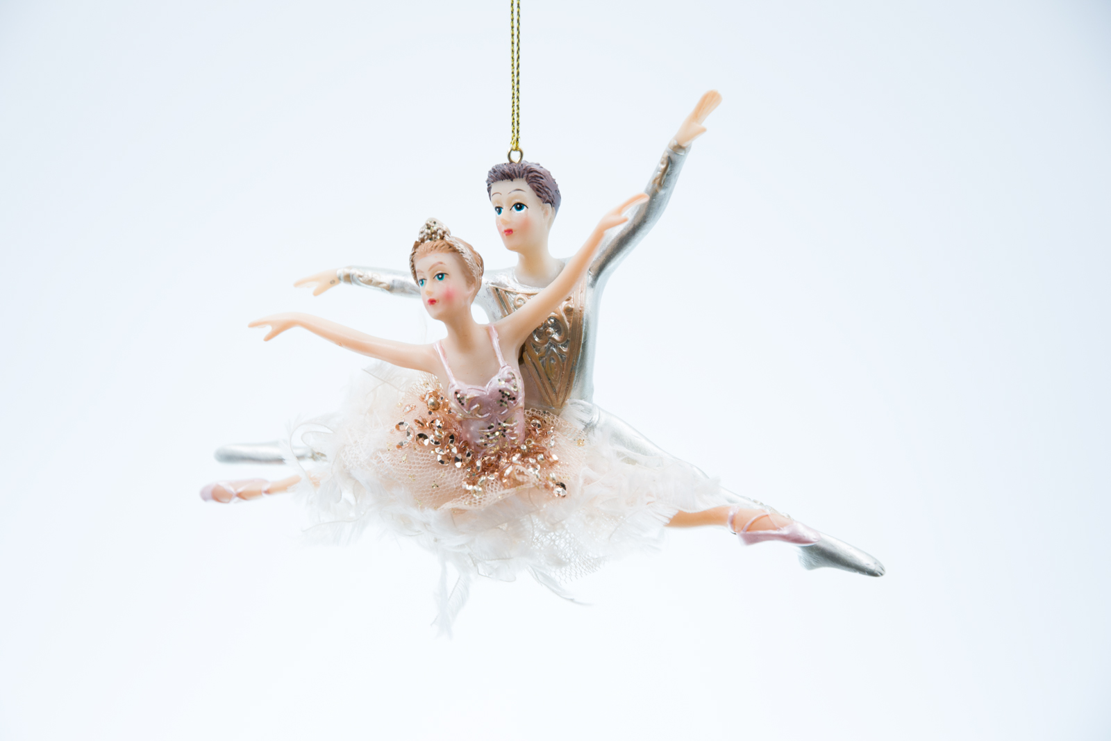 Goodwill Dance Fluffy Ballet Couple Tanzendes Paar Christbaumschmuck