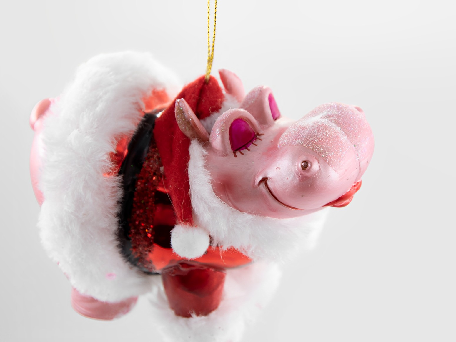 Weihnachtsschmuck Hänger Weihnachts-Nilpferd 