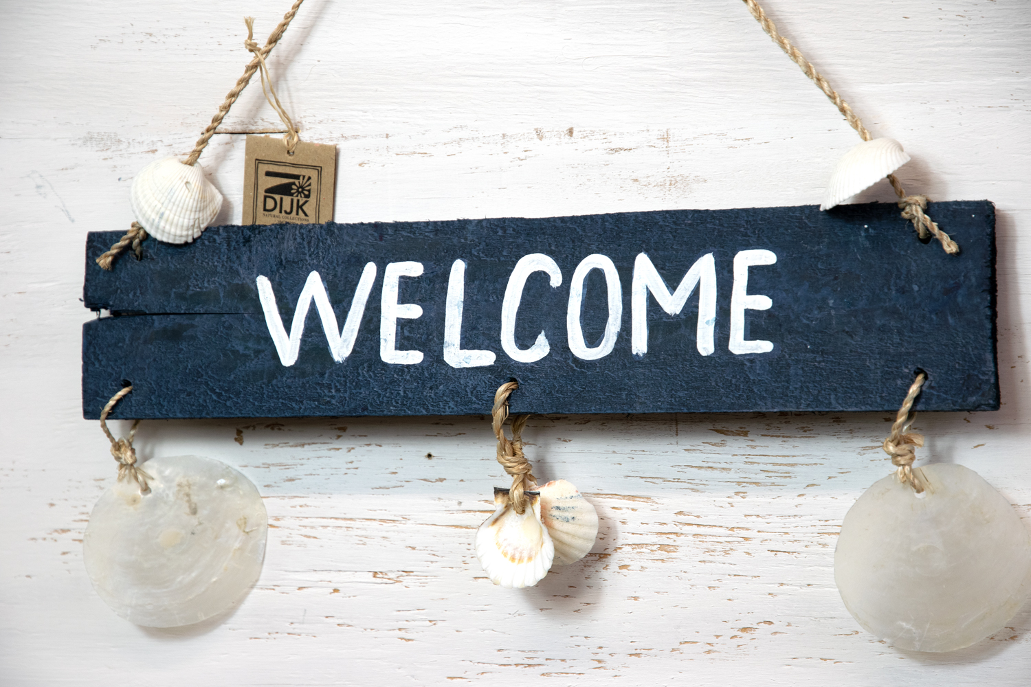 Türschild Welcome blau Holz Maritim  Landhausstil