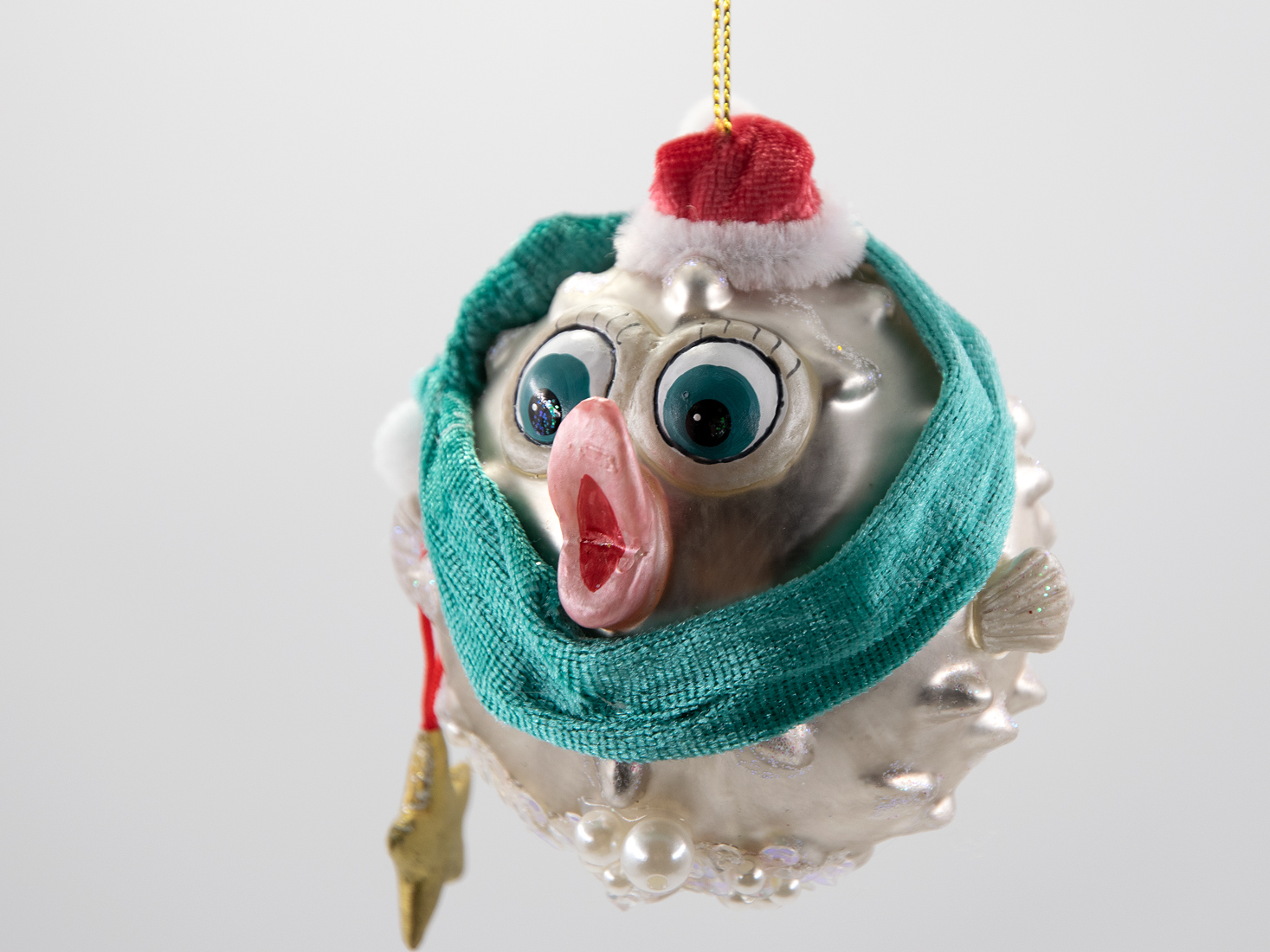 Weihnachtsschmuck Hänger Kugelfisch