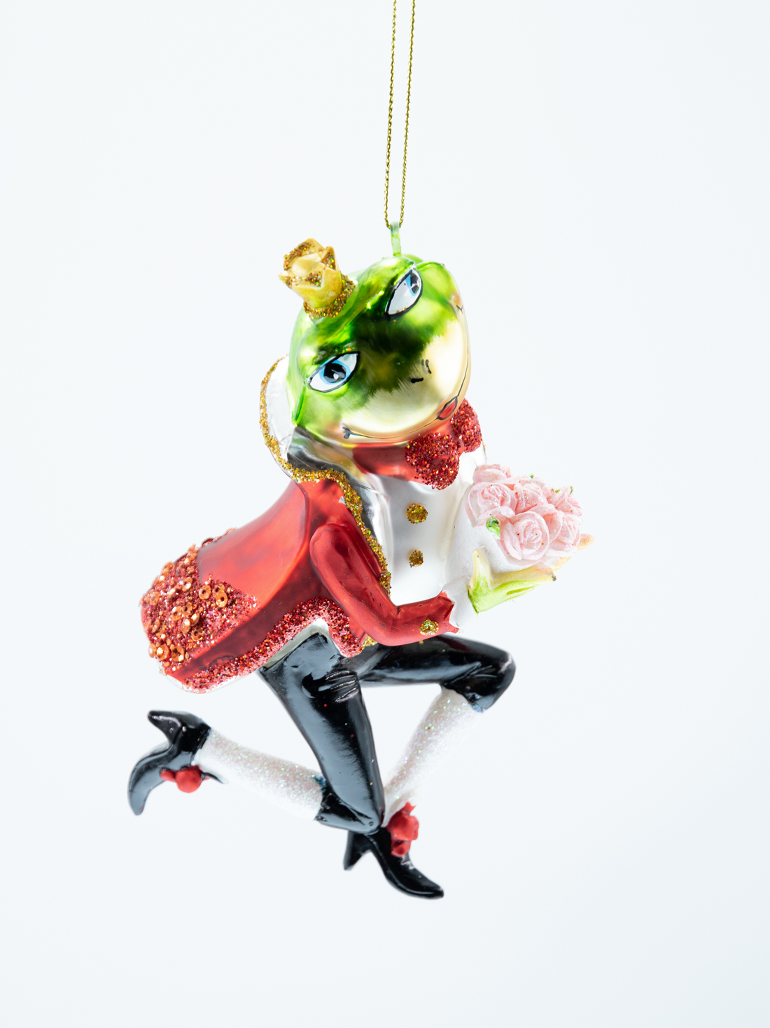 Weihnachtsschmuck Hänger Frosch Bräutigam