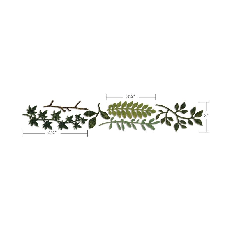 Sizzix Sizzlits Stanze Decorativ Strip Spring Greenery