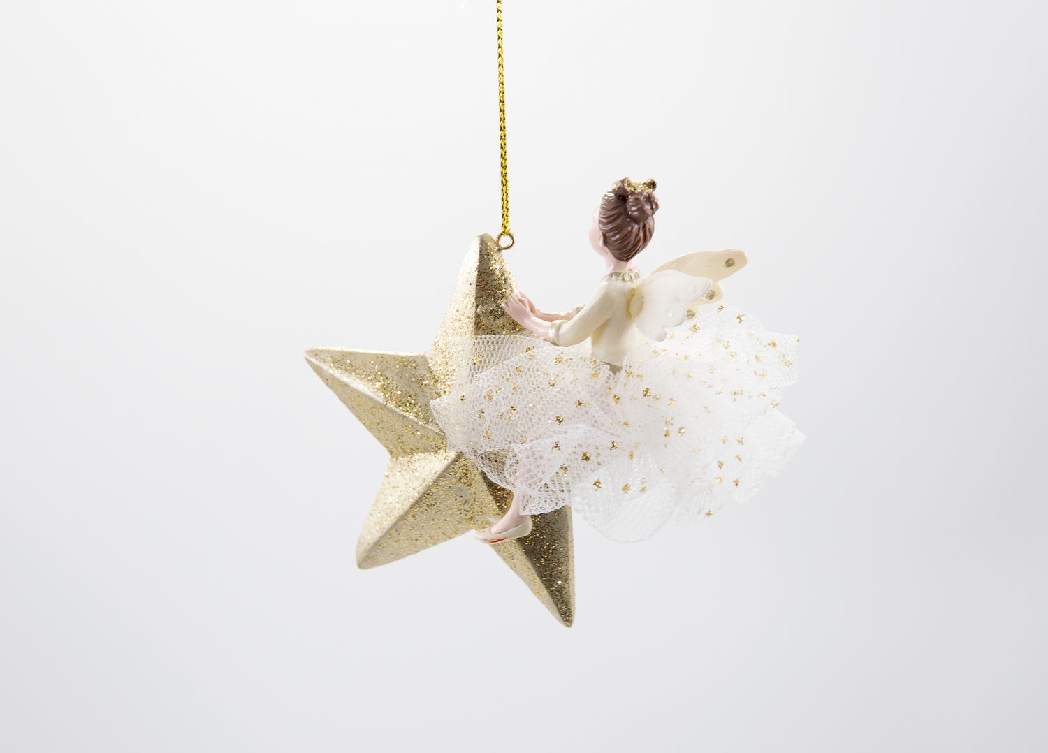 Ballerina Tänzerin Stern / Mond Christbaumschmuck