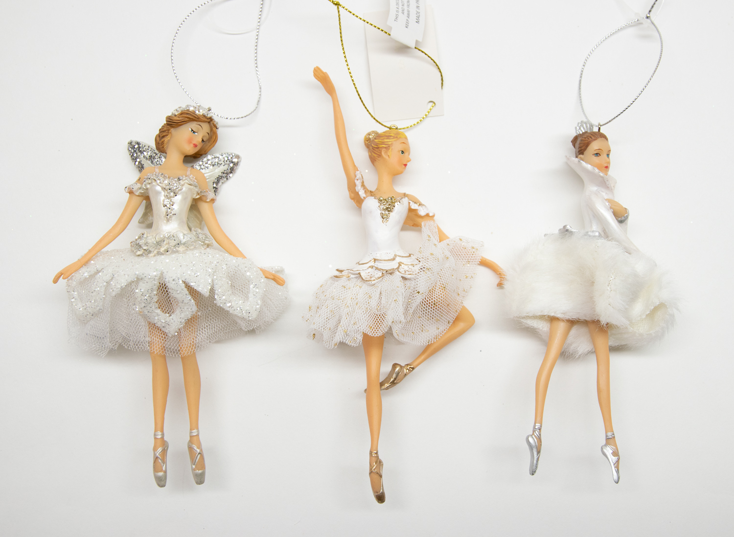 Ballerina 3er Set B-Ware Christbaumschmuck   