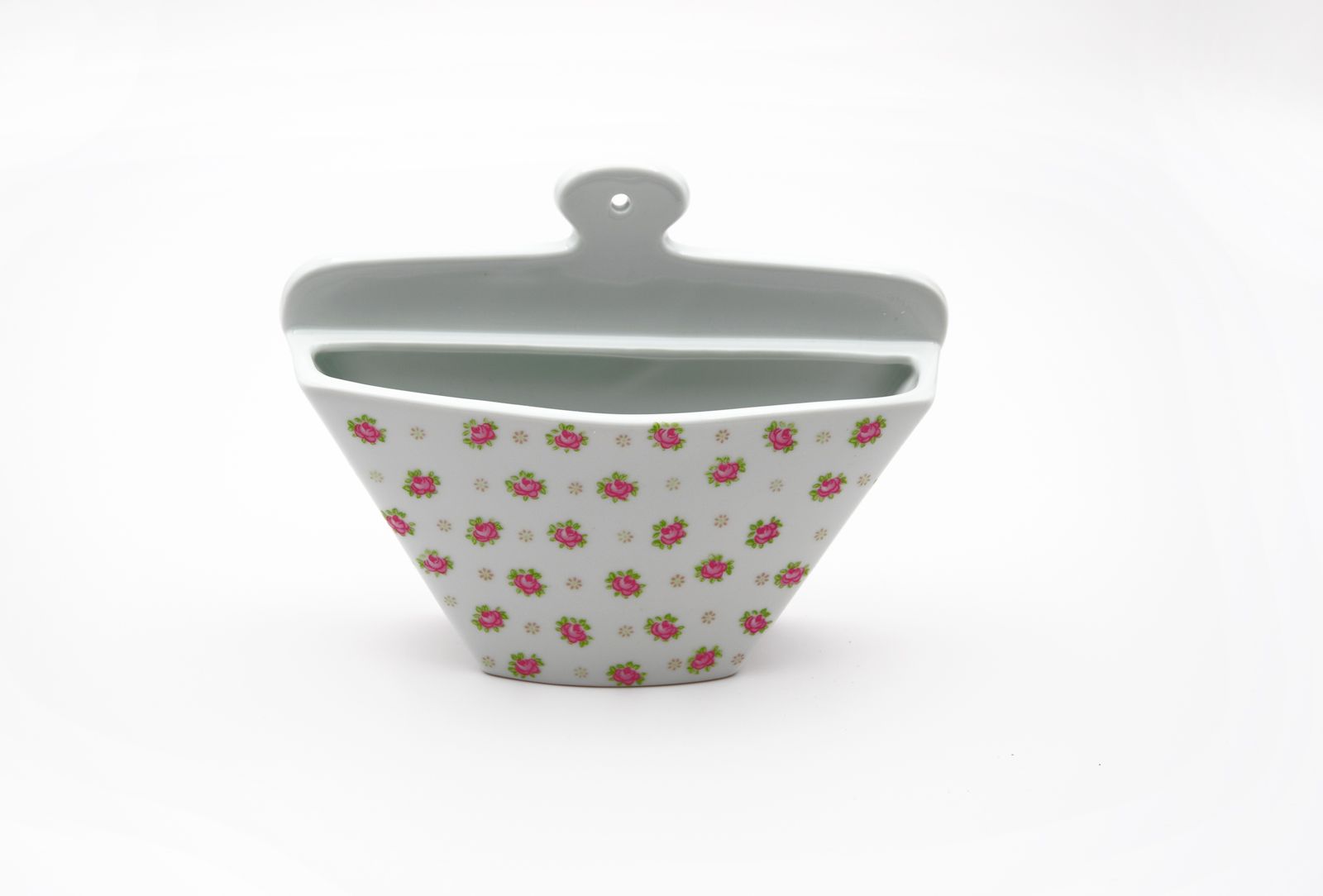 Kaffefilterhalter mit Blumendekor Porzellan