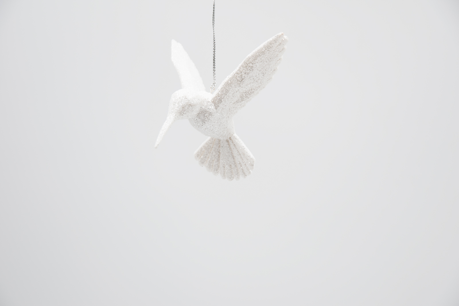 Kurt S. Adler Vogel Kolibri weiß Weihnachtsschmuck