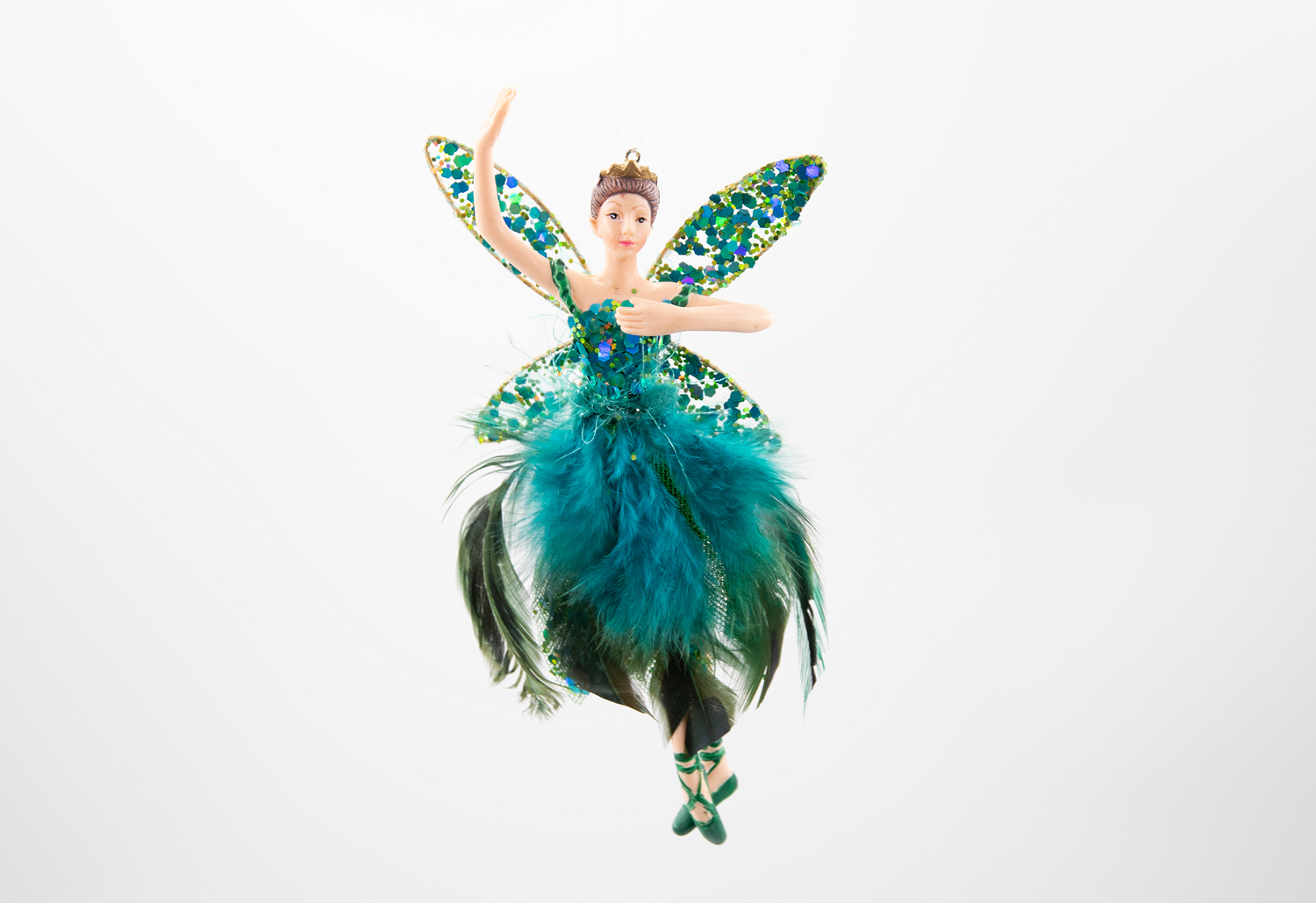 Gisela Graham Peacock Ballerina Weihnachtsschmuck