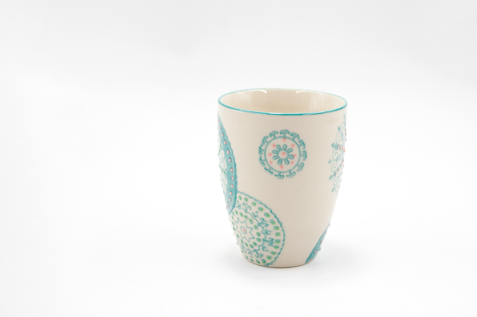 Kaffeebecher Becher Tasse Steingut ORIENTAL 150ml Landhausstil 