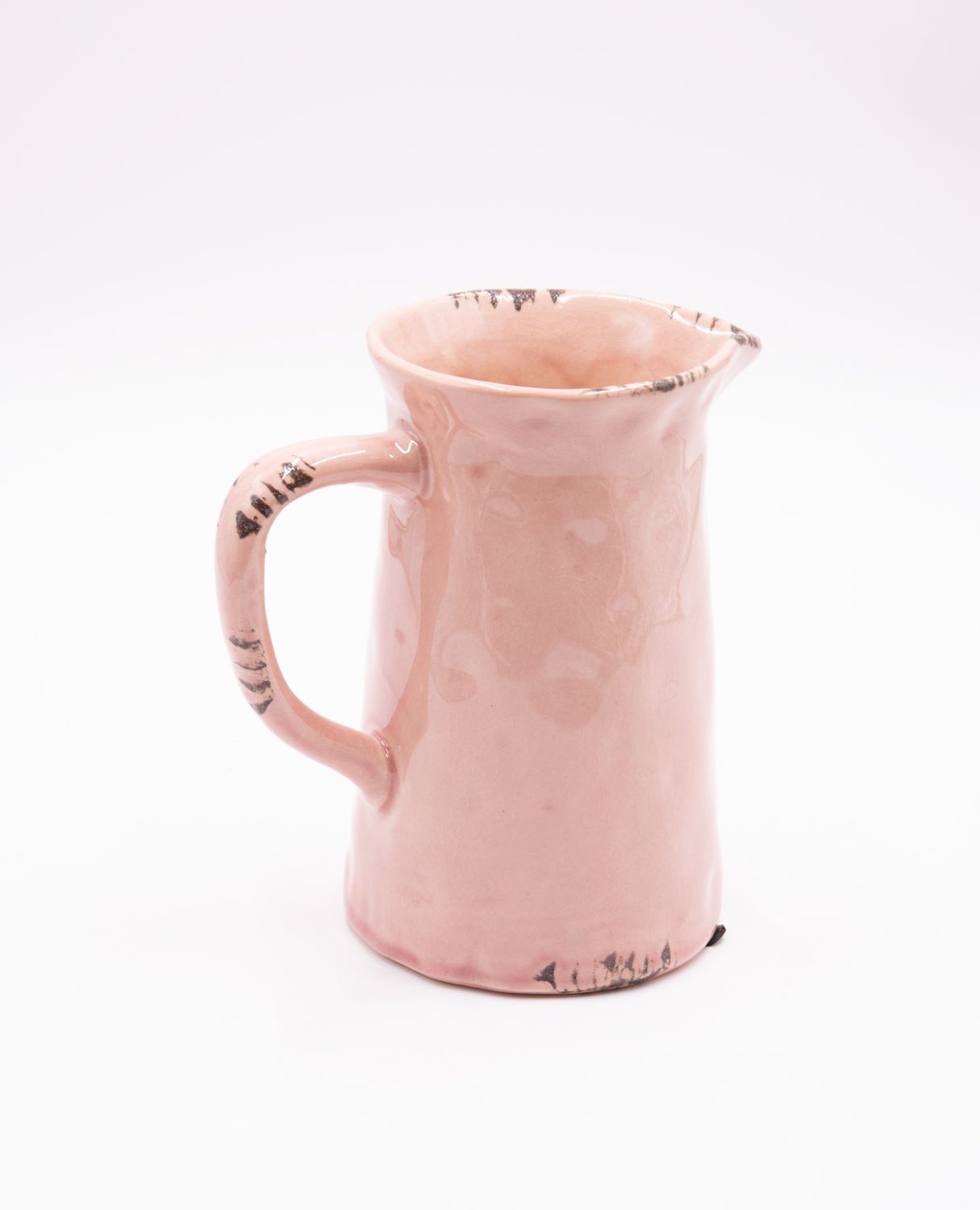 Krug Wasserkrug / Milchkrug 1 Liter rosa Landhausstil