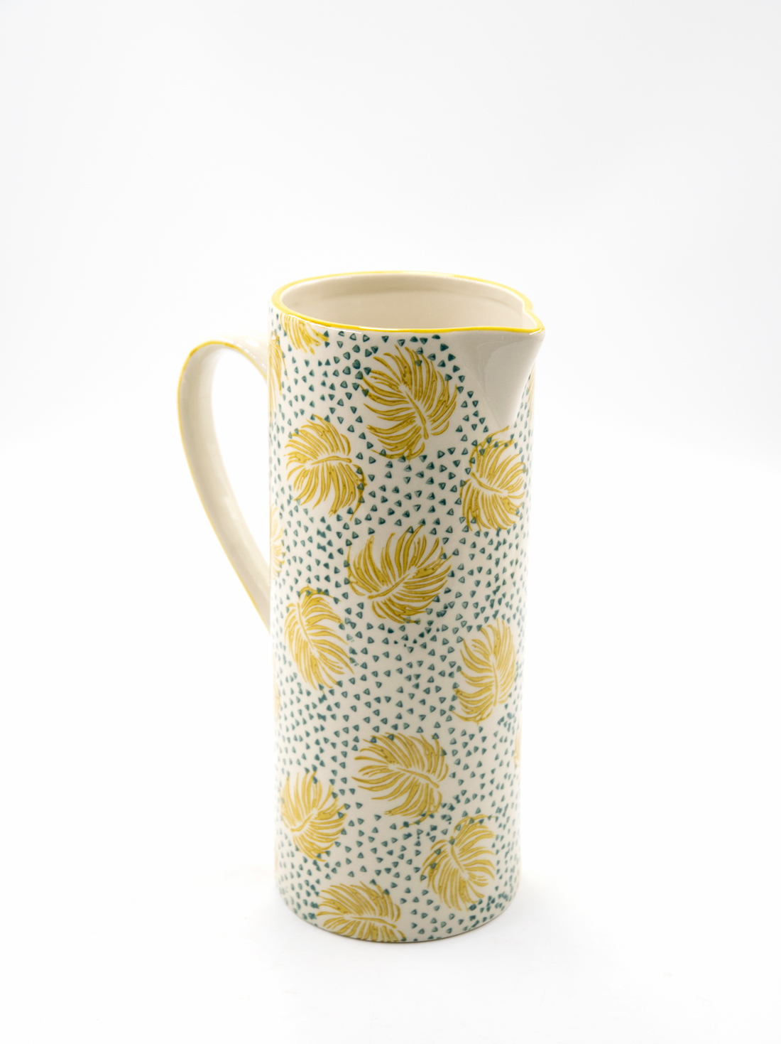 Krug Wasserkrug Wasserkanne Steingut Boho Chic Landhausstil 