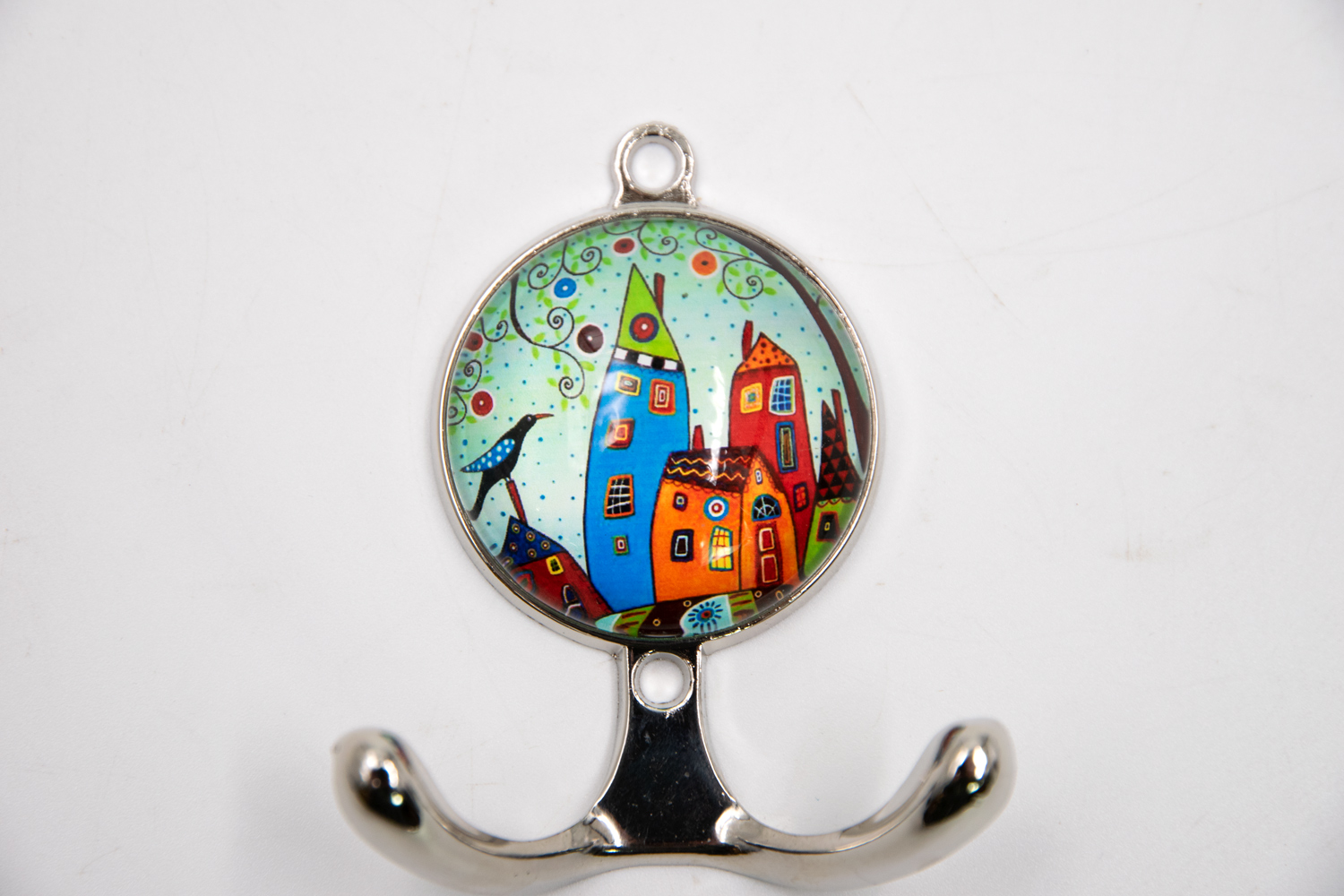Garderobenhaken House Glas Metall Maritim Landhausstil   