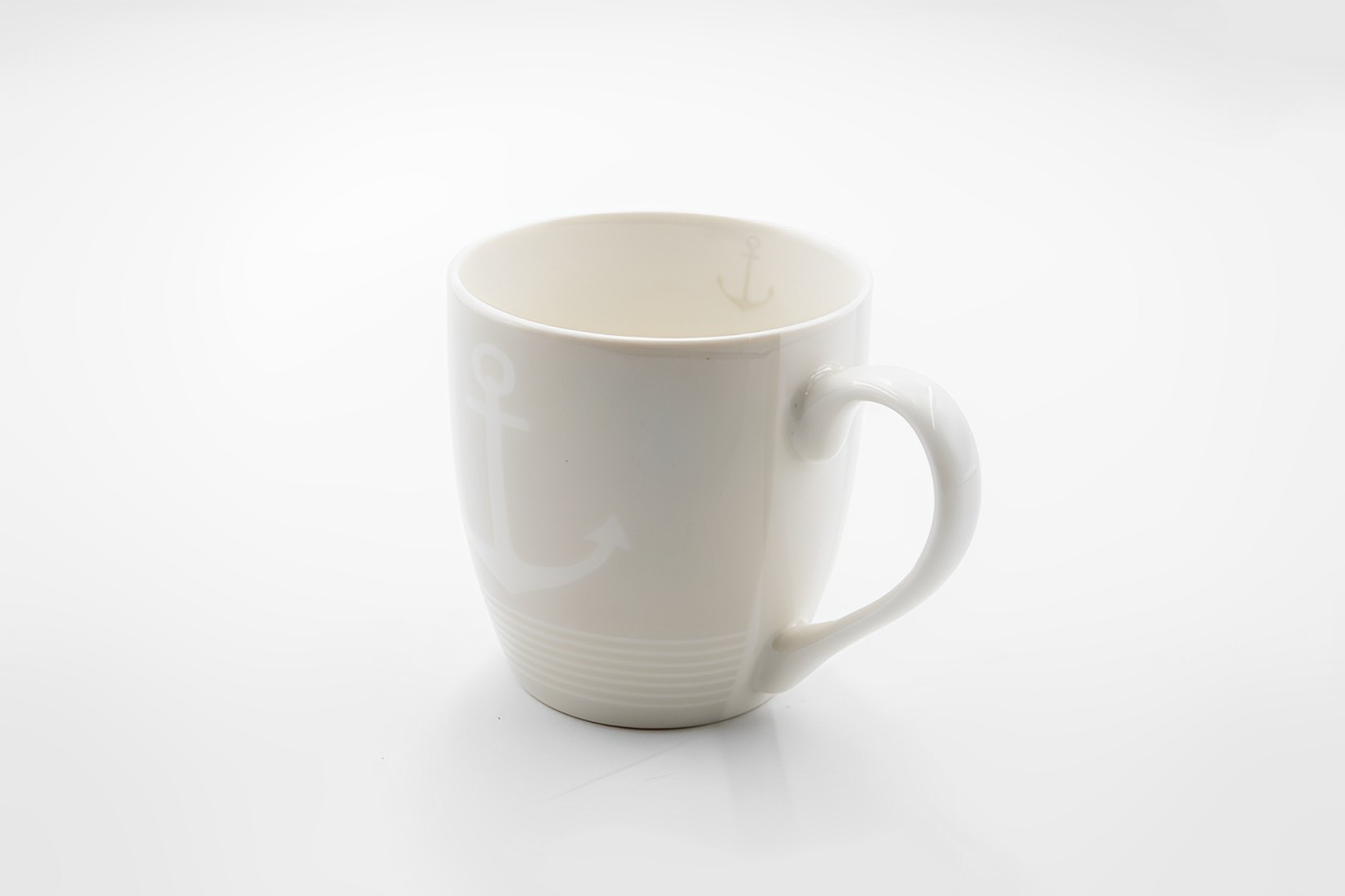 B-Ware Kaffeetasse Becher Tasse  Jumbobecher Keramik 400ml Föhr Maritim
