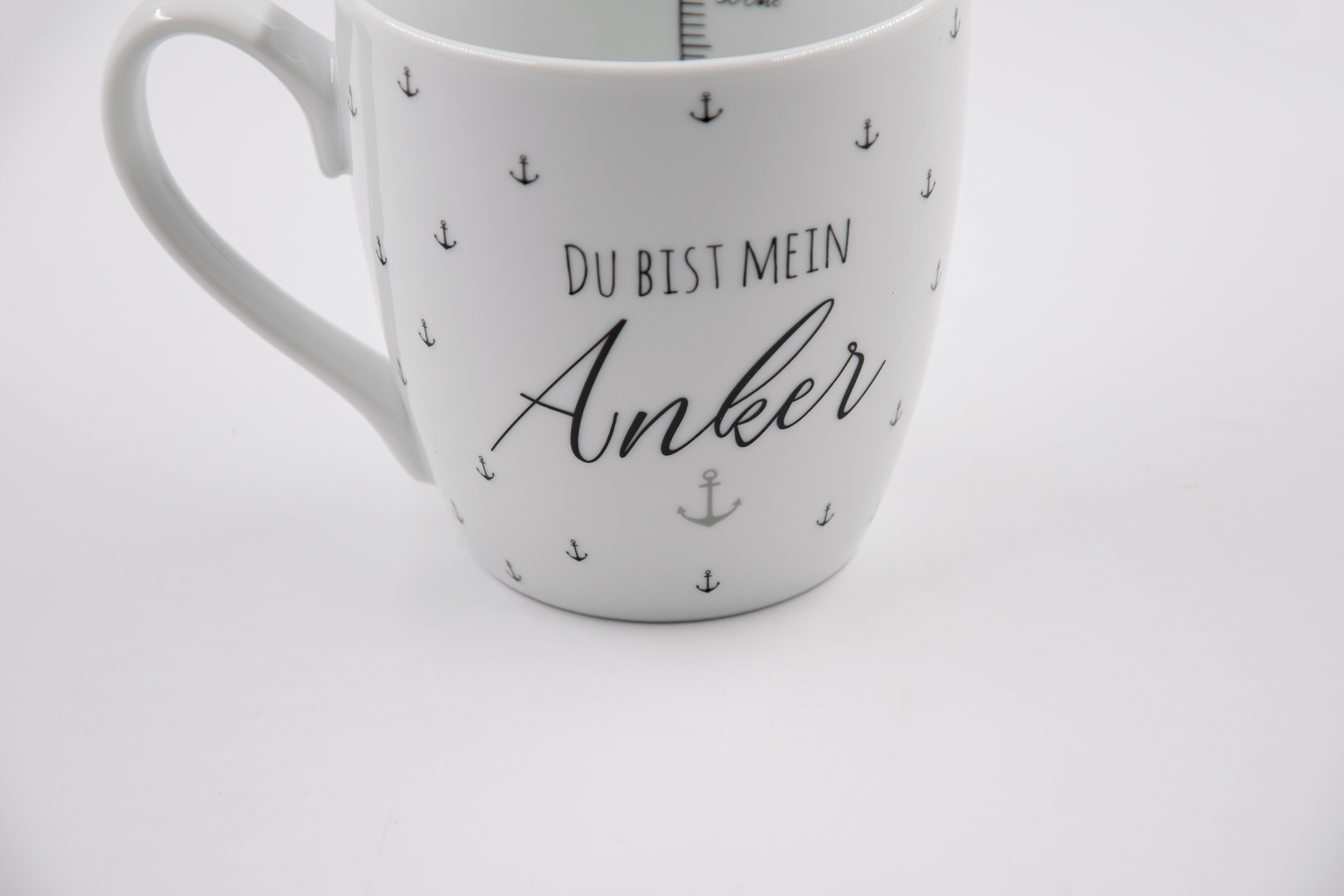 Kaffeetasse Du bist mein Anker Porzellan 450ml Maritim Landhausstil
