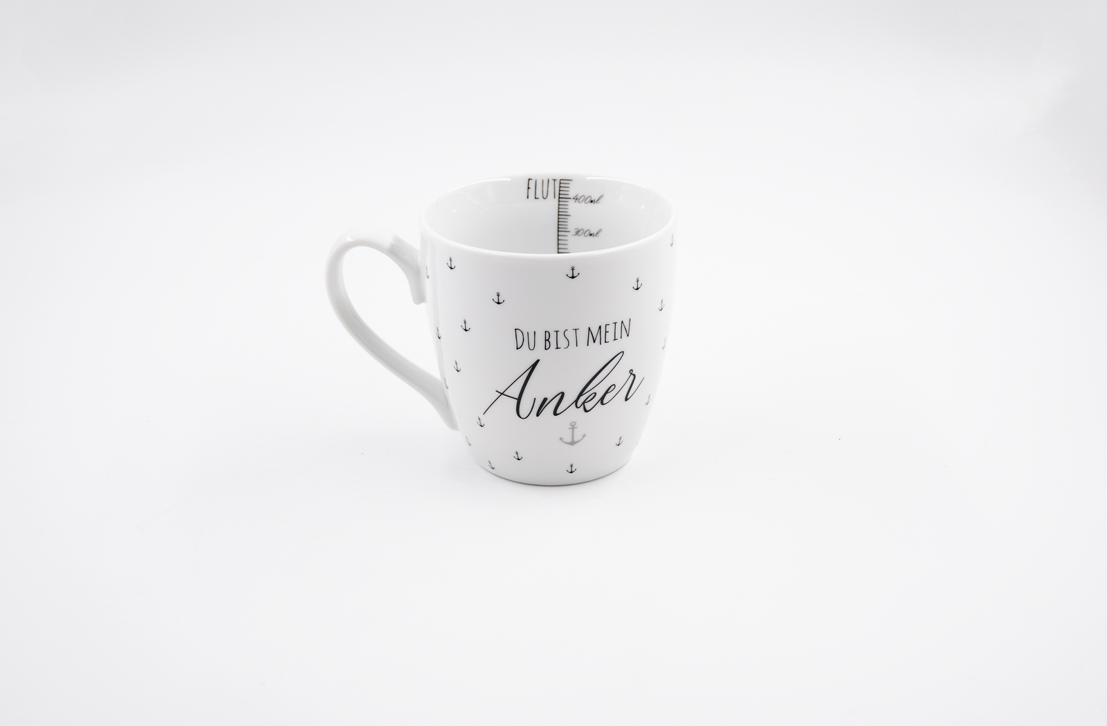 Kaffeetasse Du bist mein Anker Porzellan 450ml Maritim Landhausstil