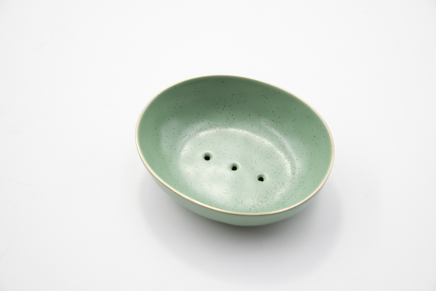 Seifenschale Seifenablage Steinzeug Classic olive Landhausstil   