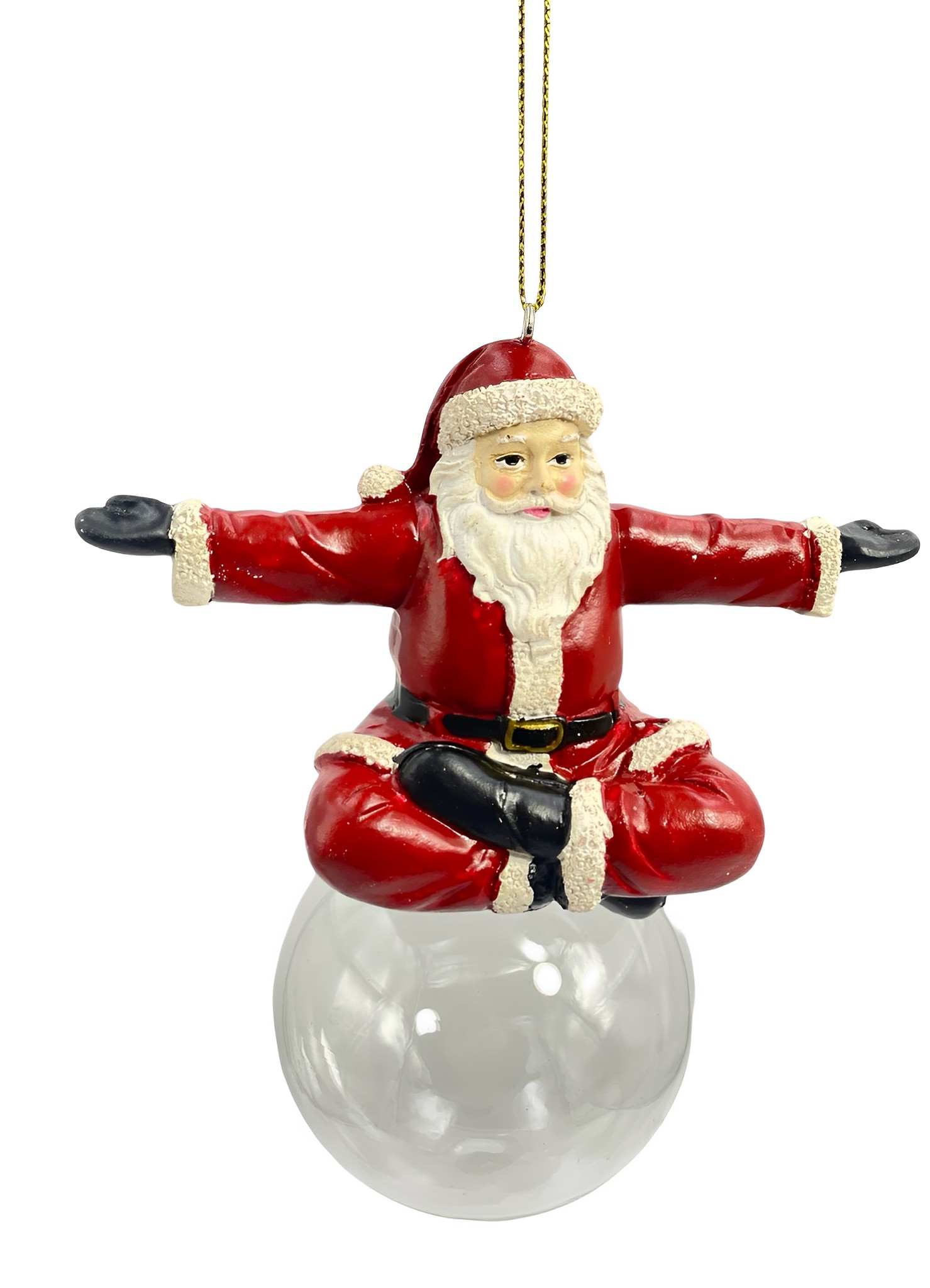 Goodwill Glaskugel Santa Christbaumschmuck  