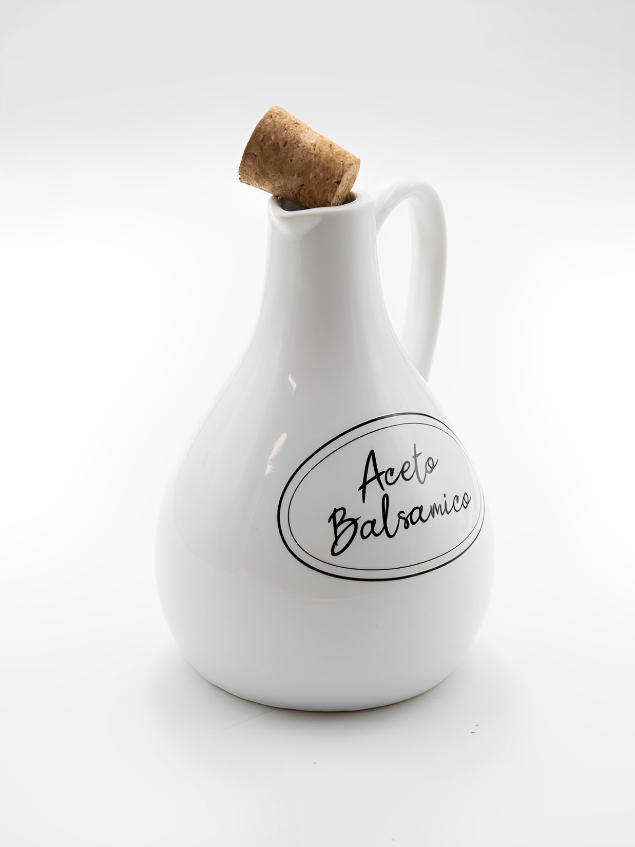 Essigflasche Keramik weiß 550ml Cucina Landhausstil  