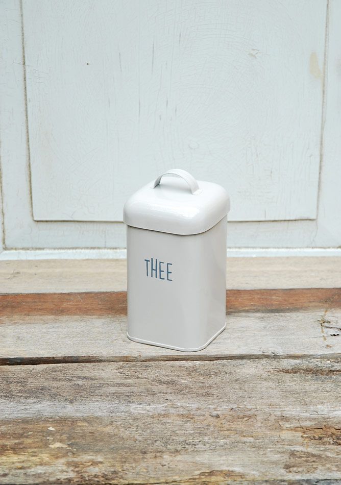 Teedose braun Metall