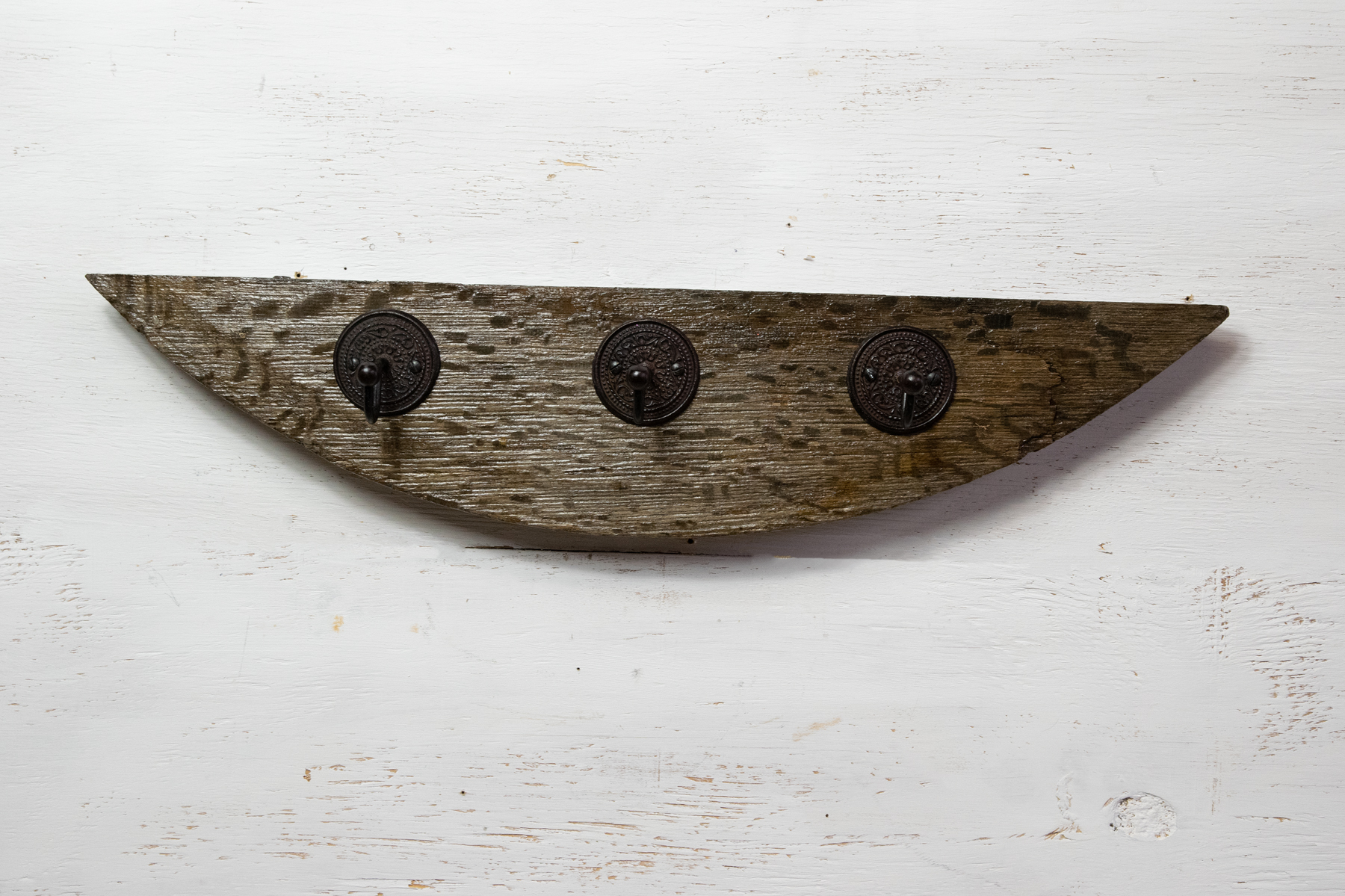 Garderobe Hakenleiste Rustikal Vintage Antik 3 Haken