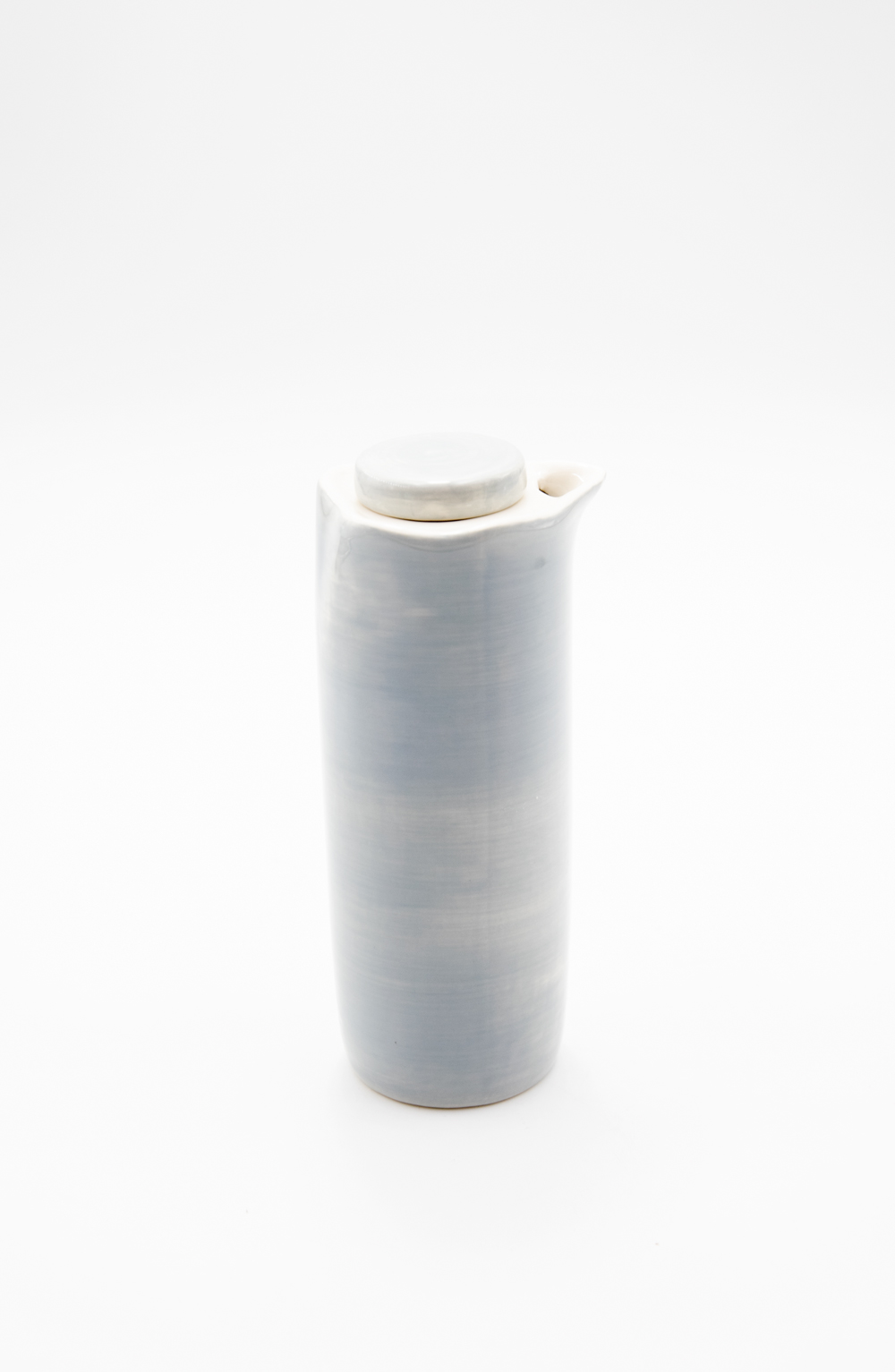 Essig / Ölflasche 2tlg. Set blau Keramik Landhausstil