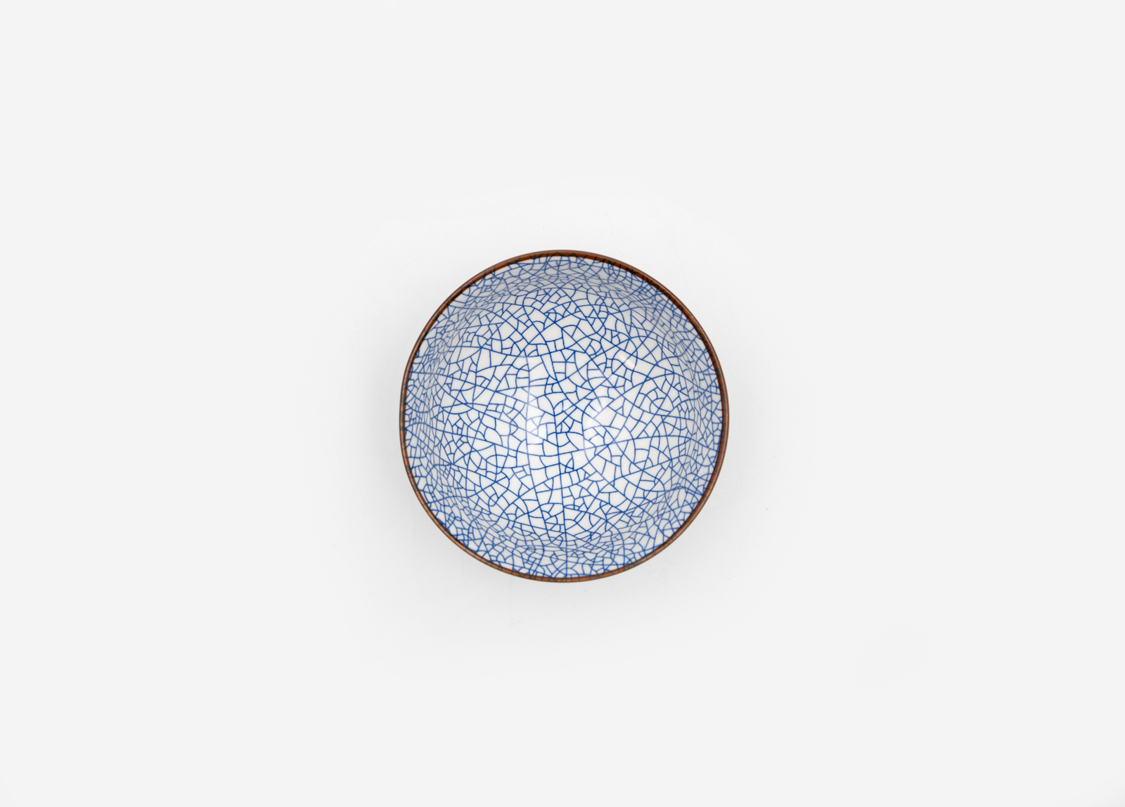 Schale Dipschale Keramik blau Landhausstil
