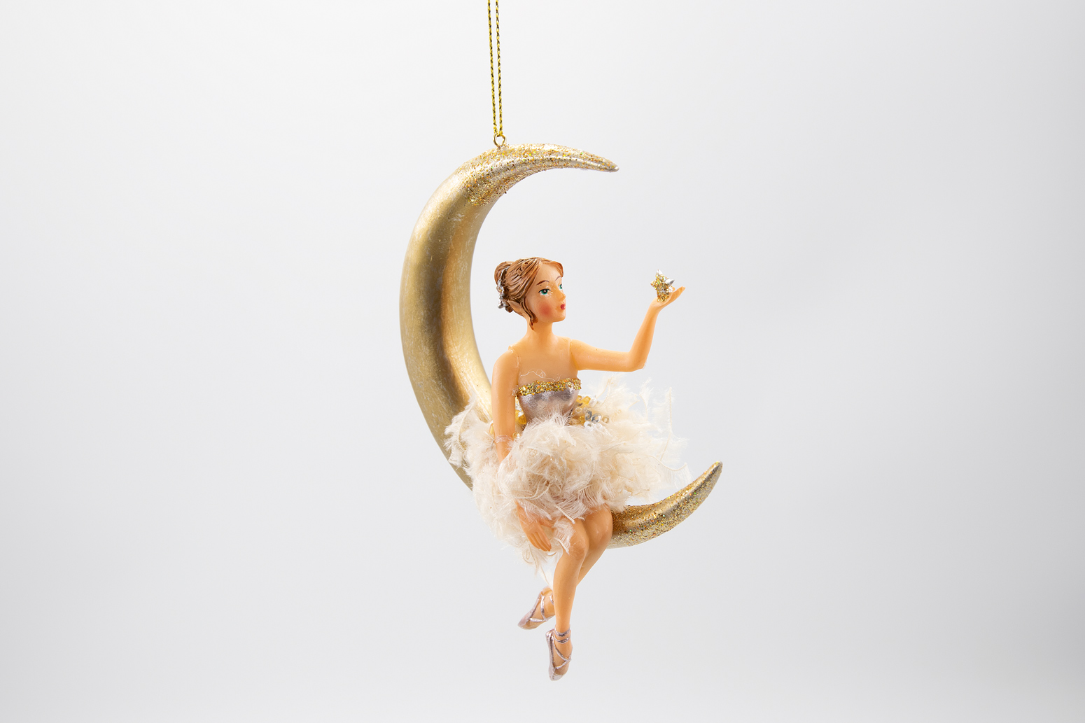 Ballerina auf dem Mond Weihnachtsschmuck