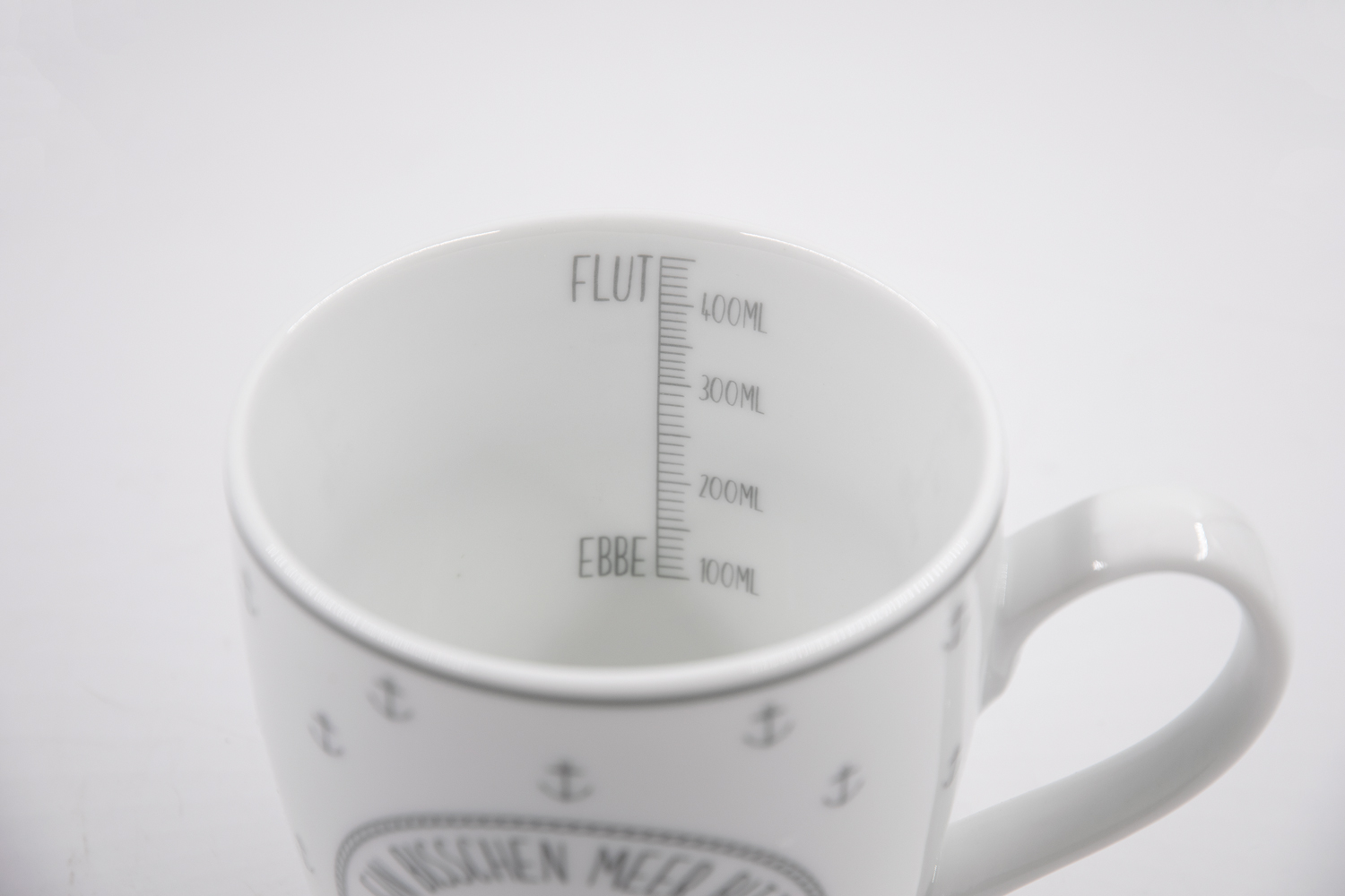 Kaffeetasse Ein Bisschen Meer Bitte Porzellan 450ml Maritim Landhausstil