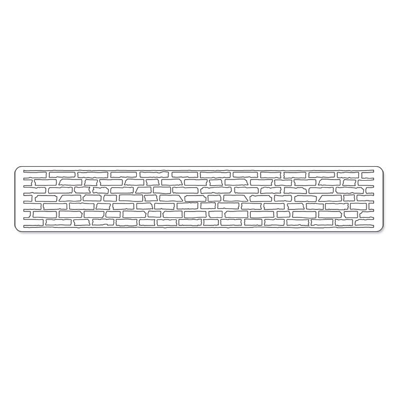 Decorativ Strip Stanze dies Brick Wall