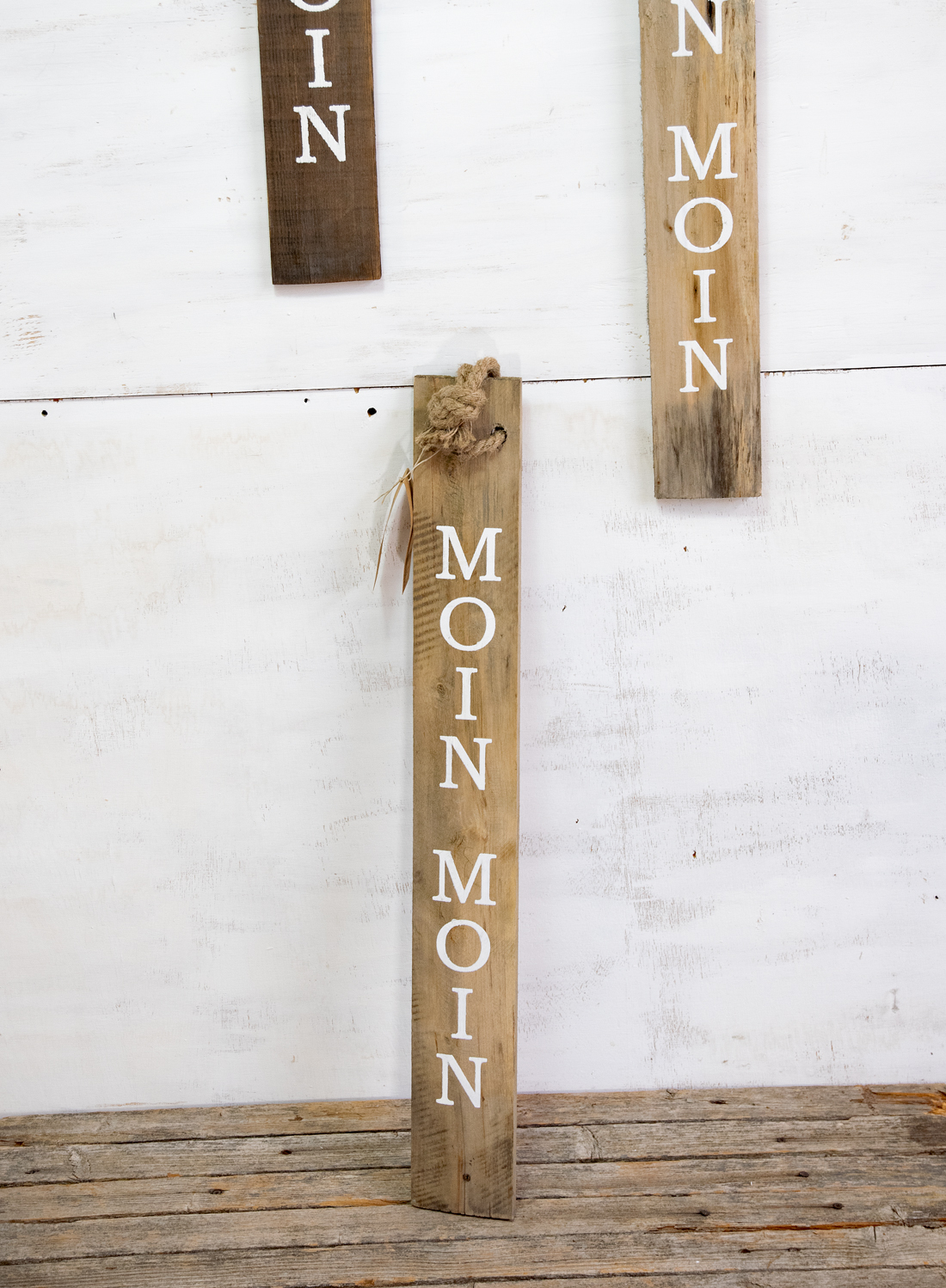 Türschild Moin Moin Holz Maritim Landhausstil