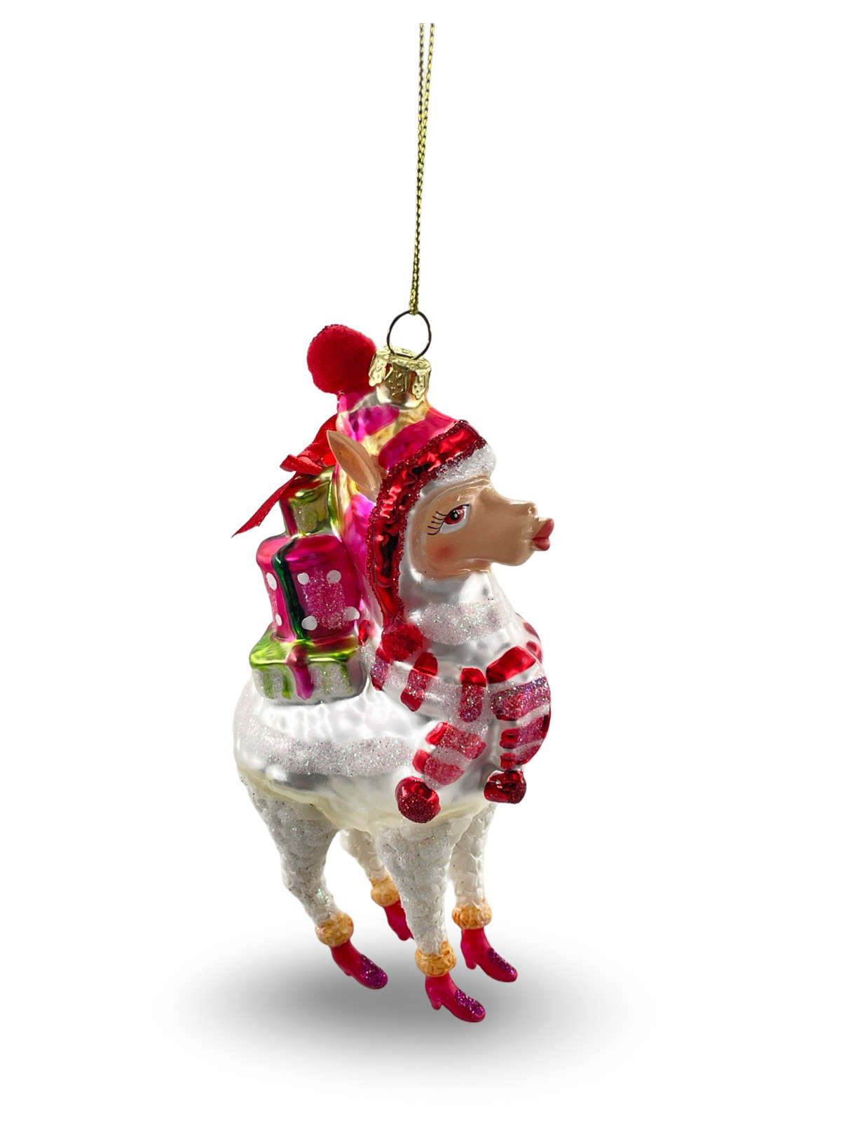 Gift Company Alpaka mit Geschenken Weihnachtsschmuck