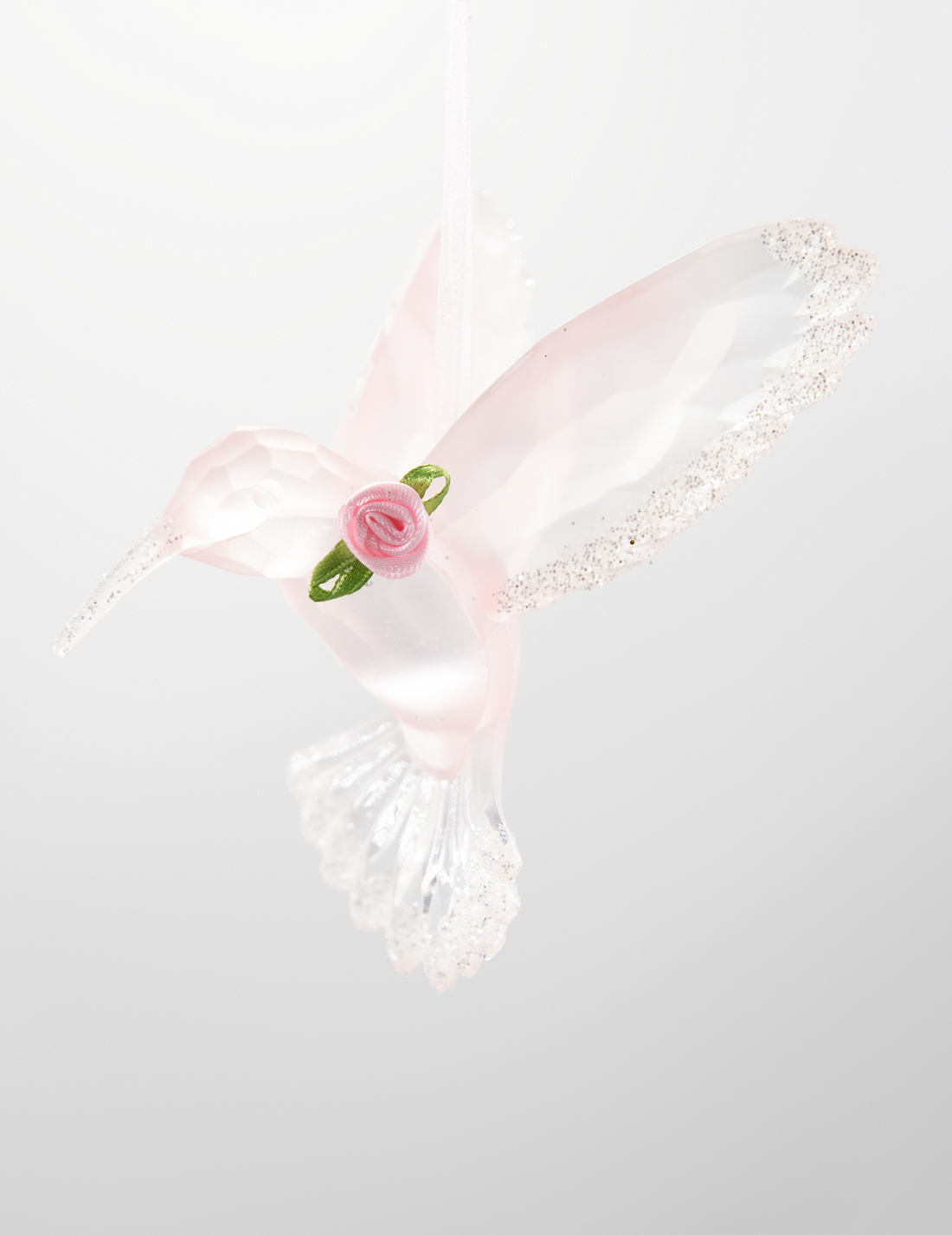 Kurt S. Adler Vogel Kolibri mit Rose Weihnachtsschmuck 