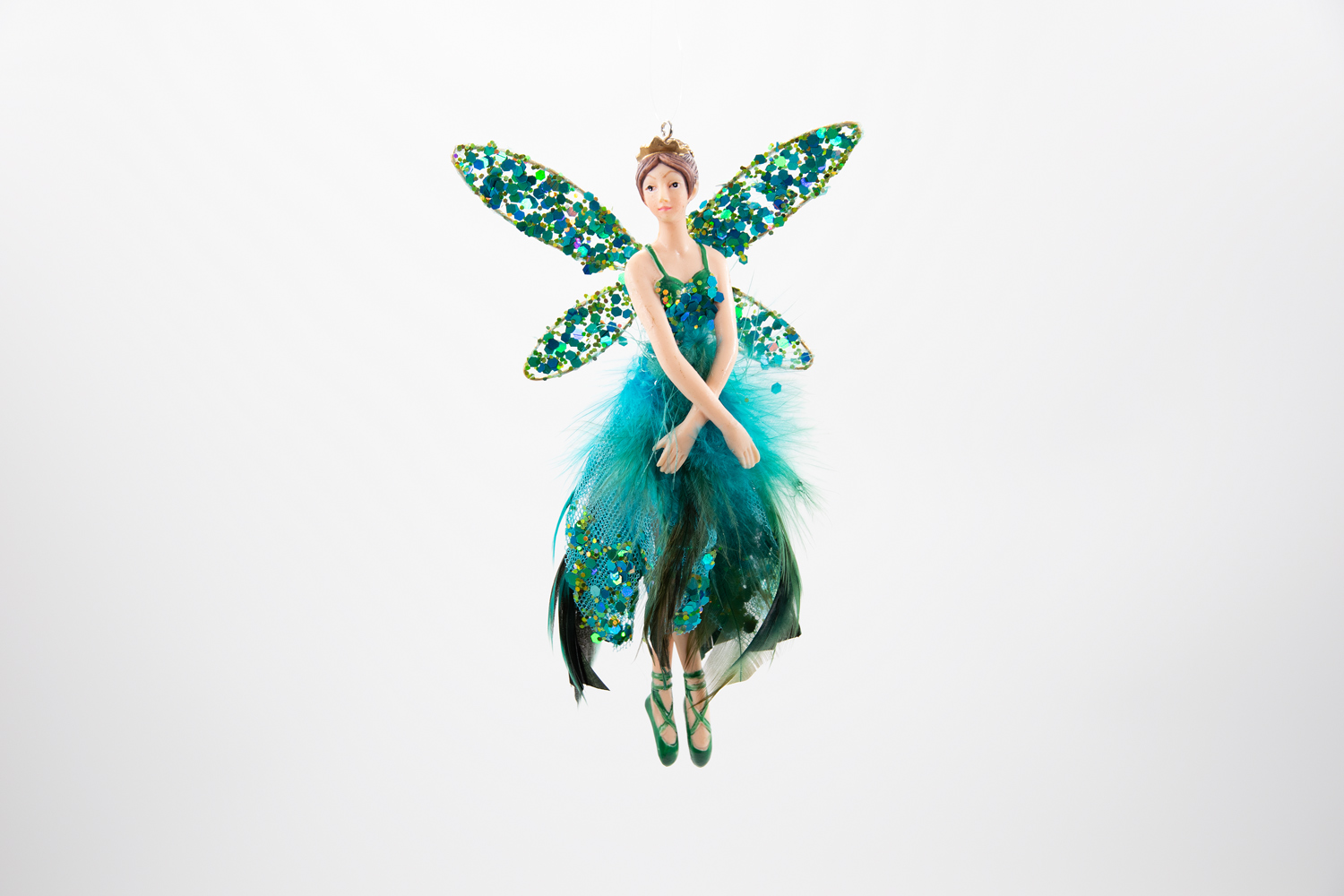 Gisela Graham Peacock Ballerina Weihnachtsschmuck