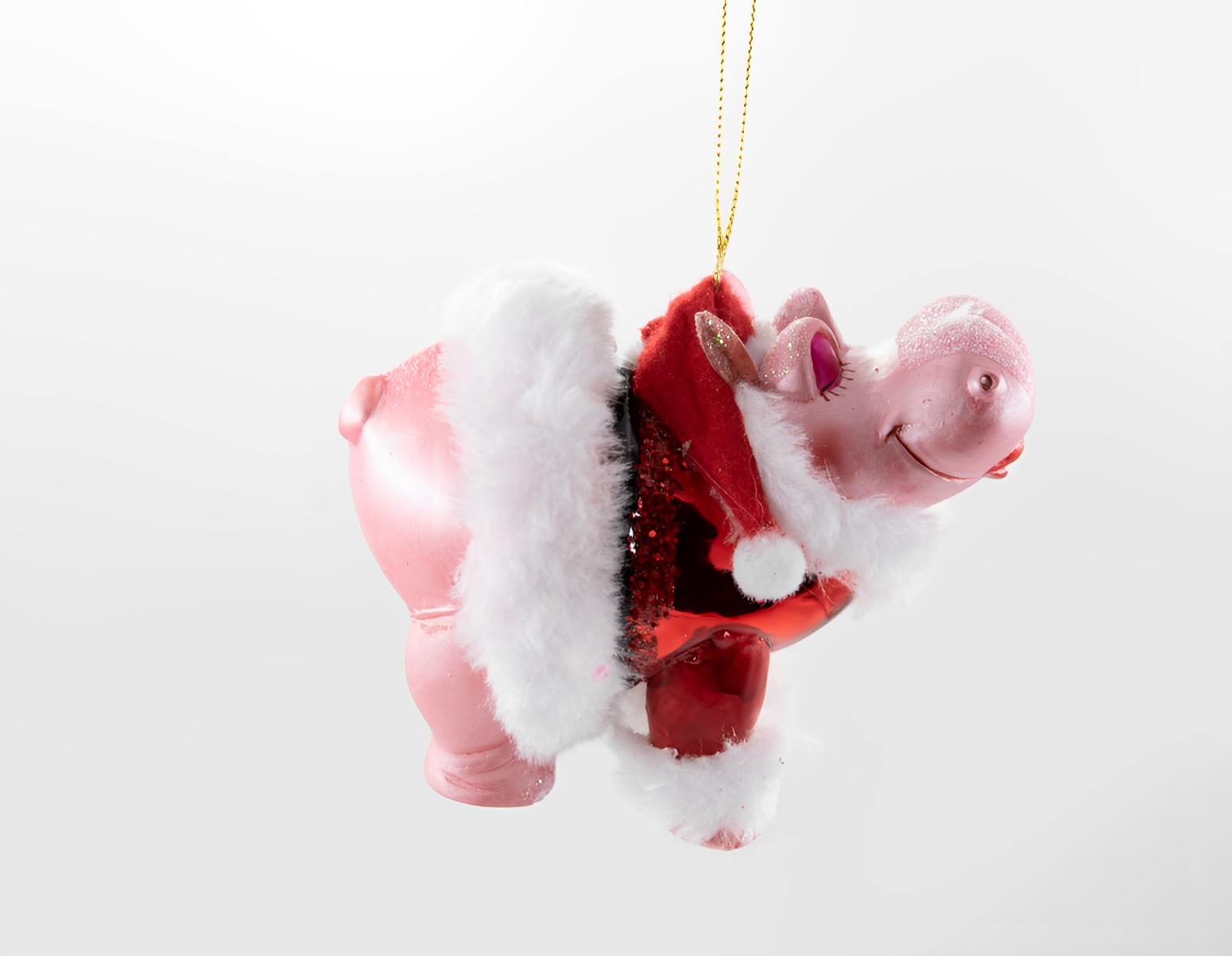 Weihnachtsschmuck Hänger Weihnachts-Nilpferd 