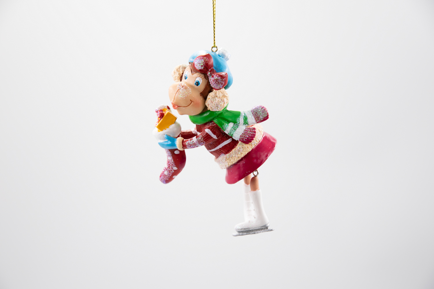 Affe mit Geschenken Weihnachtsschmuck