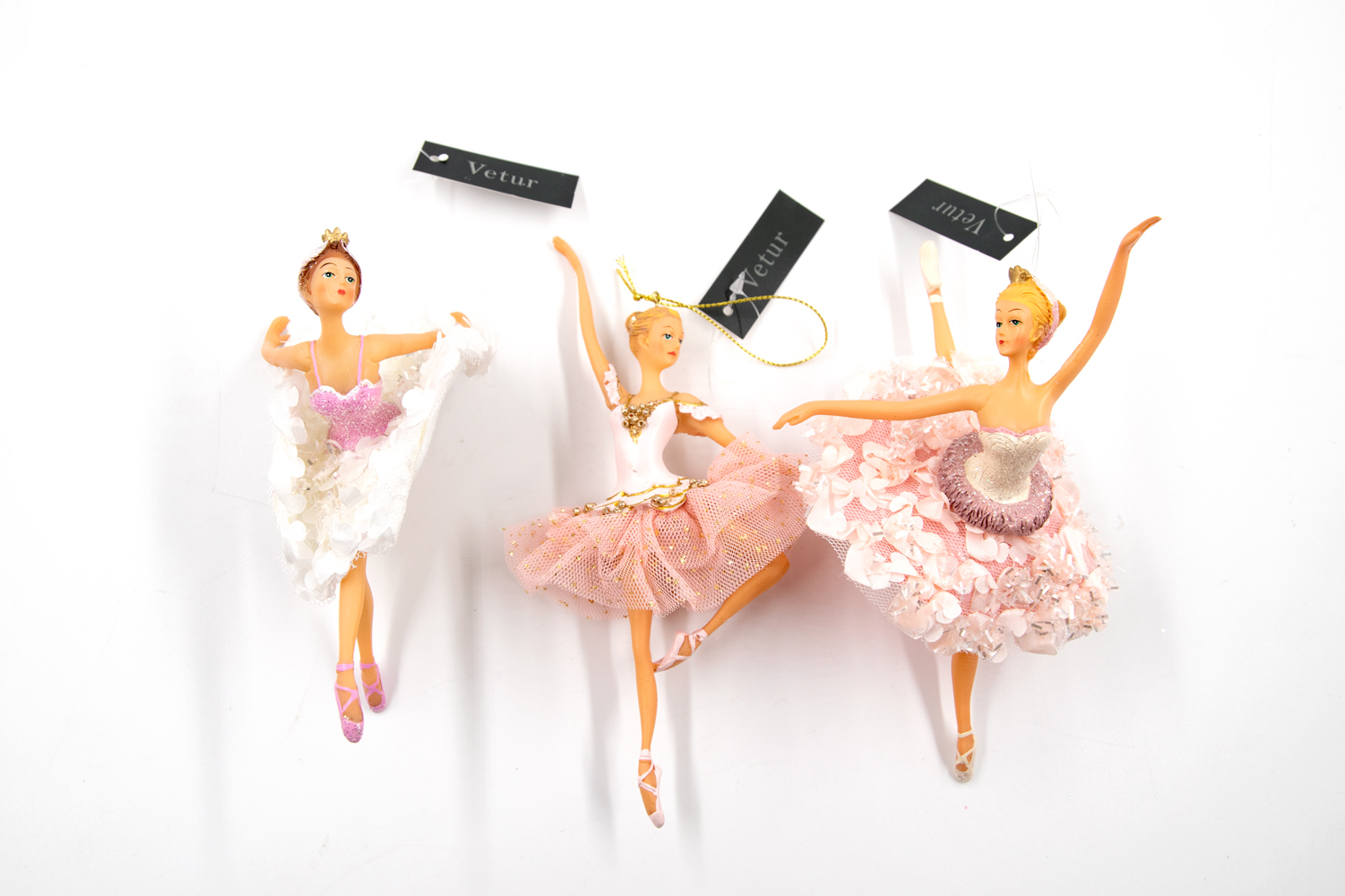 Ballerina 3er Set B-Ware Christbaumschmuck  