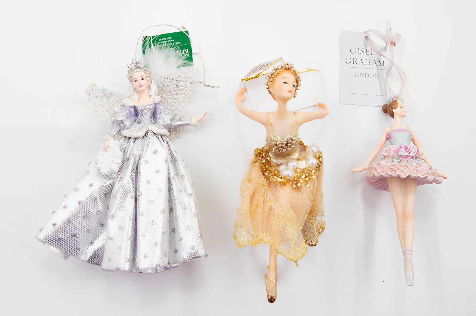 Ballerina 3er Set B-Ware Christbaumschmuck  