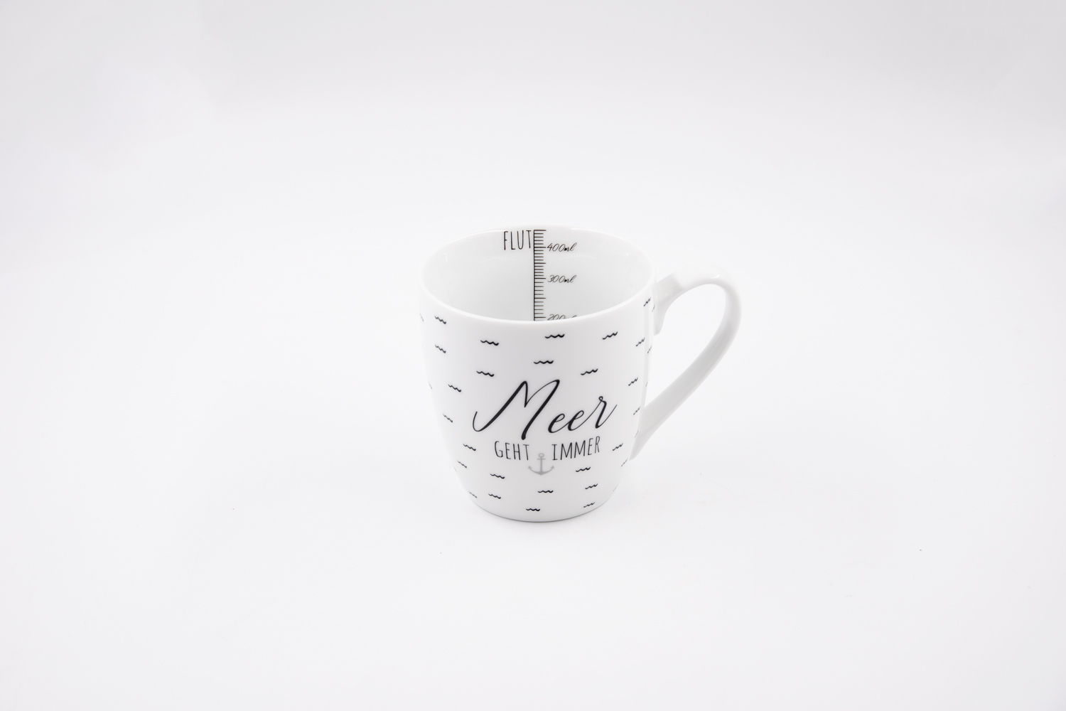 Kaffeetasse Meer geht immer Porzellan 450ml Maritim Landhausstil