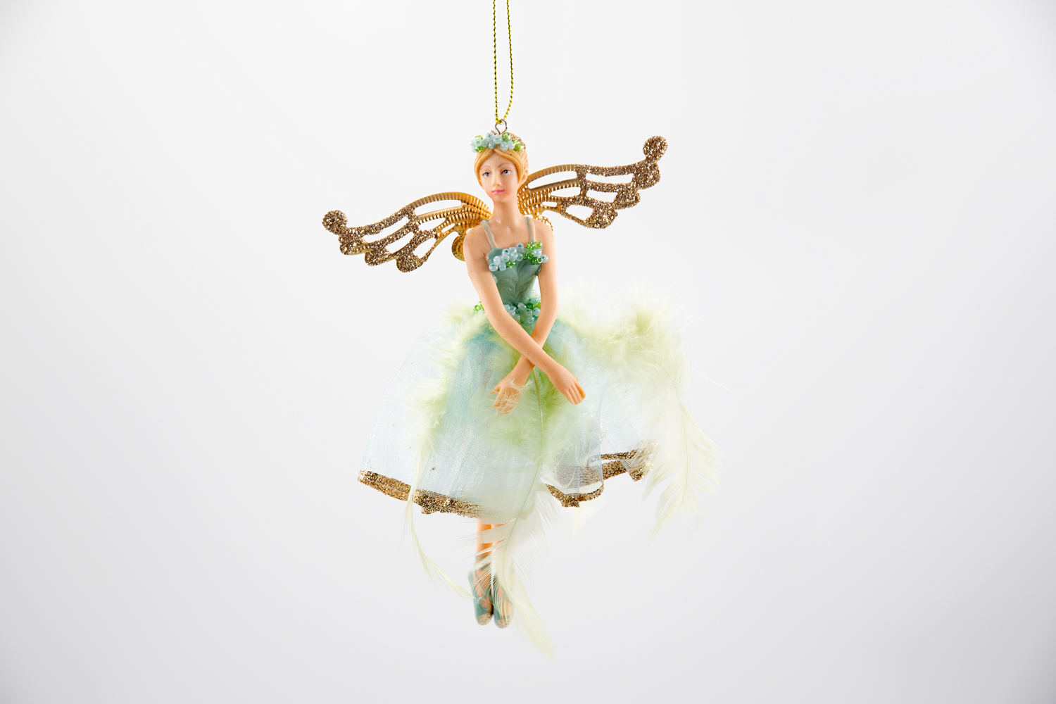 Gisela Graham Ballerina Pale Blue Weihnachtsschmuck