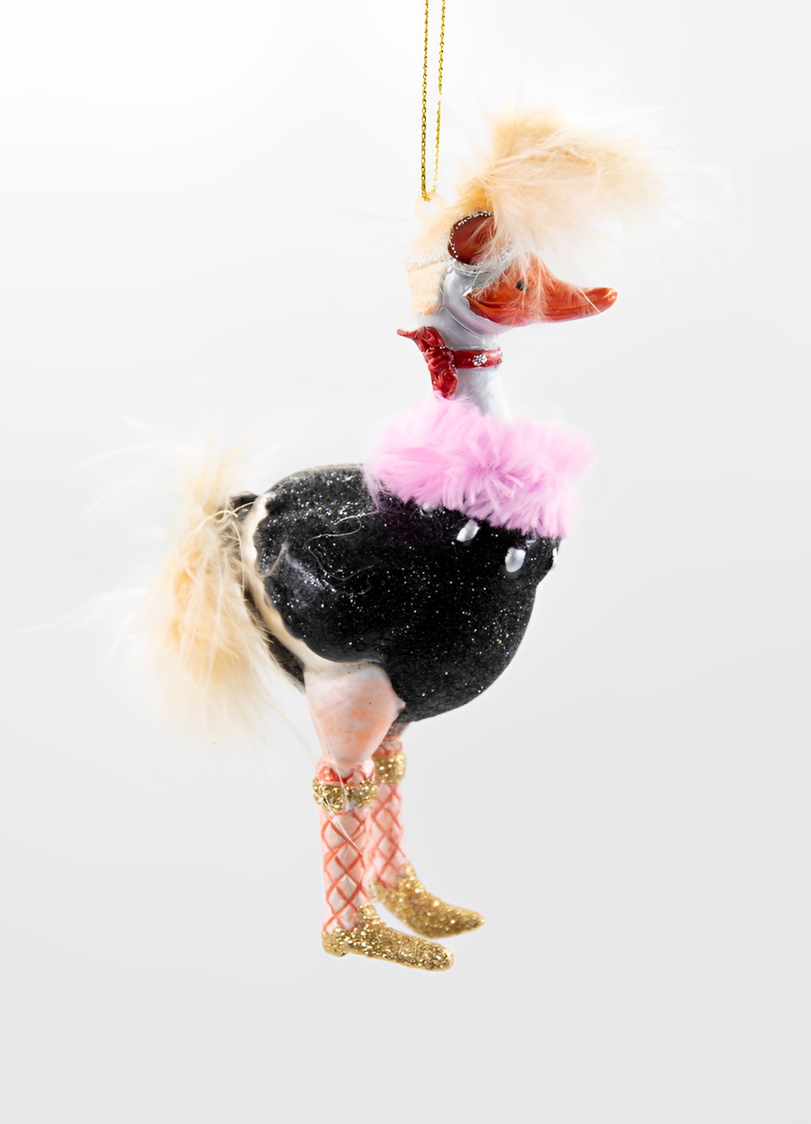 Weihnachtsschmuck Hänger Straußen Diva