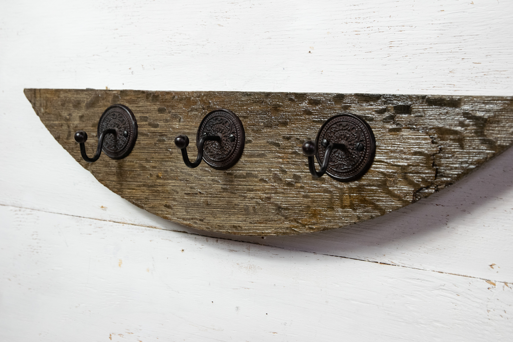 Garderobe Hakenleiste Rustikal Vintage Antik 3 Haken