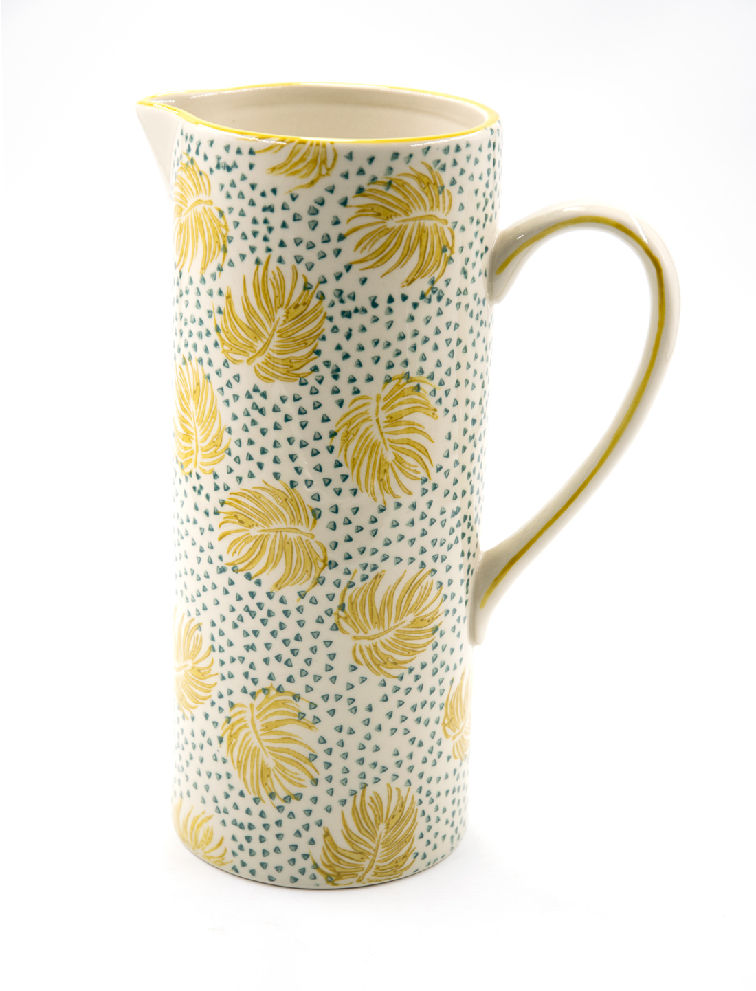 Krug Wasserkrug Wasserkanne Steingut Boho Chic Landhausstil 