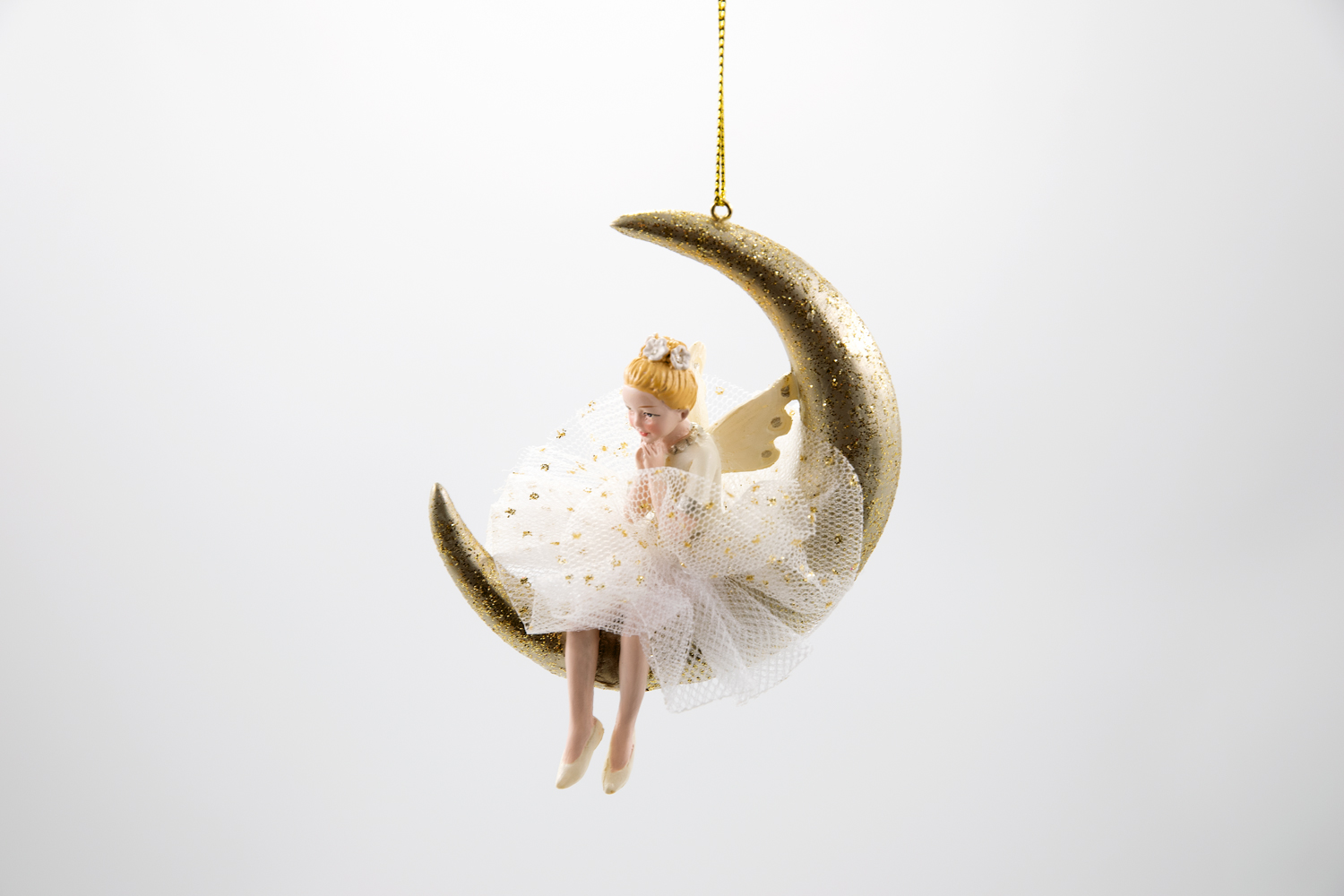 Ballerina Tänzerin Stern / Mond Christbaumschmuck
