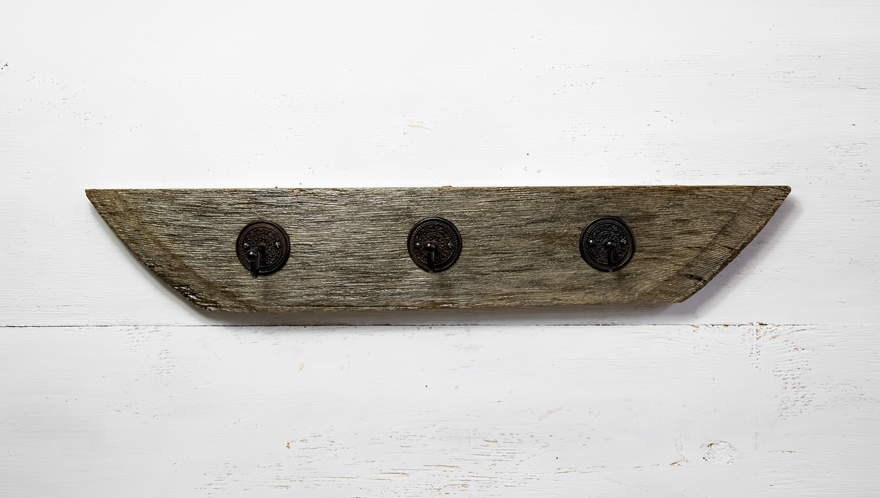 Garderobe Hakenleiste Rustikal Vintage Antik 3 Haken