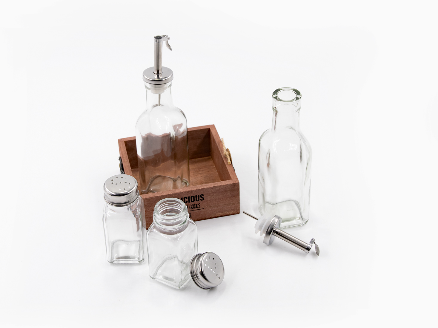 Menage Salz- & Pfefferstreuer Essig- & Ölflasche Landhausstil