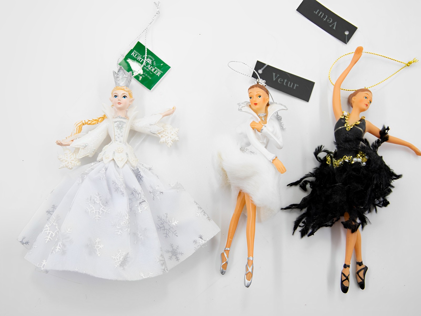 Ballerina 3er Set B-Ware Christbaumschmuck    