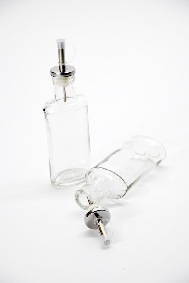 Essig- Ölflaschen Set mit Ausgießer