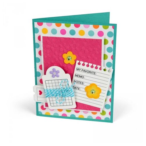 Framelits & Stamps Notebook Paper Tag & Ticket