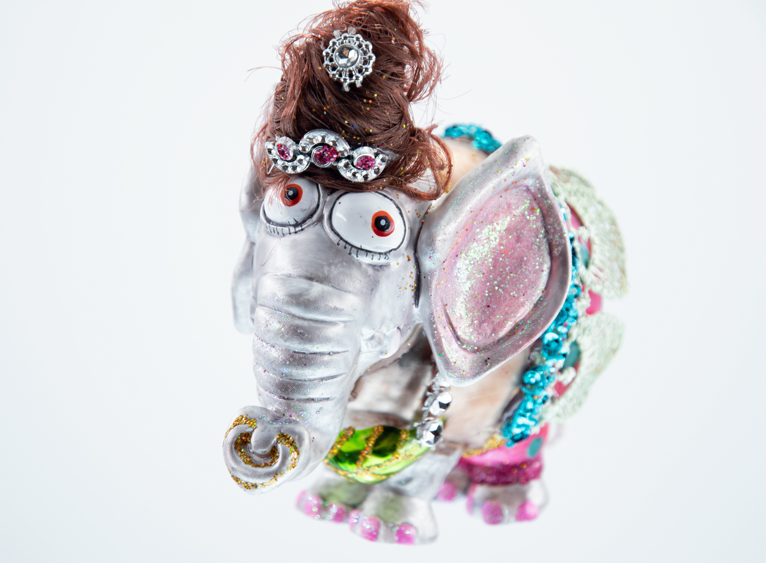 Weihnachtsschmuck Hänger Elefant Dame